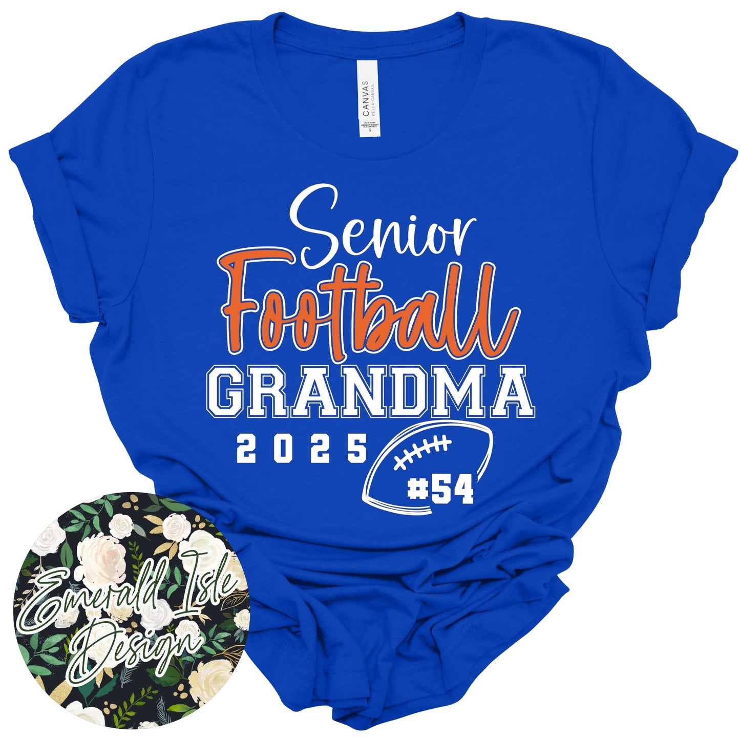 Senior Football Design **FULLY CUSTOMIZABLE!!**