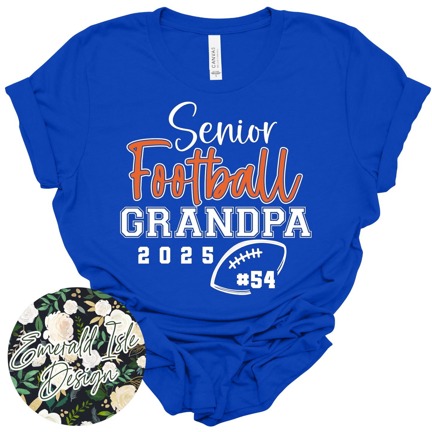 Senior Football Design **FULLY CUSTOMIZABLE!!**
