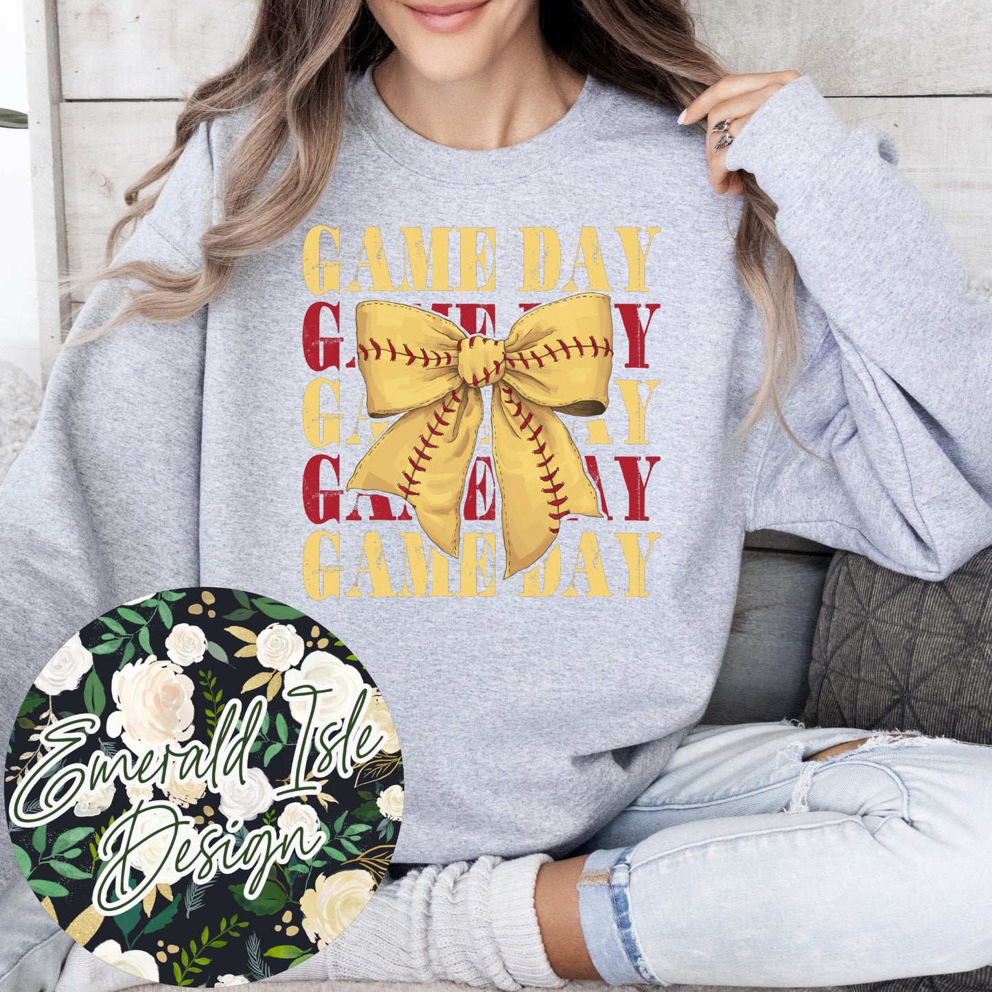 Game Day Softball Bow Design