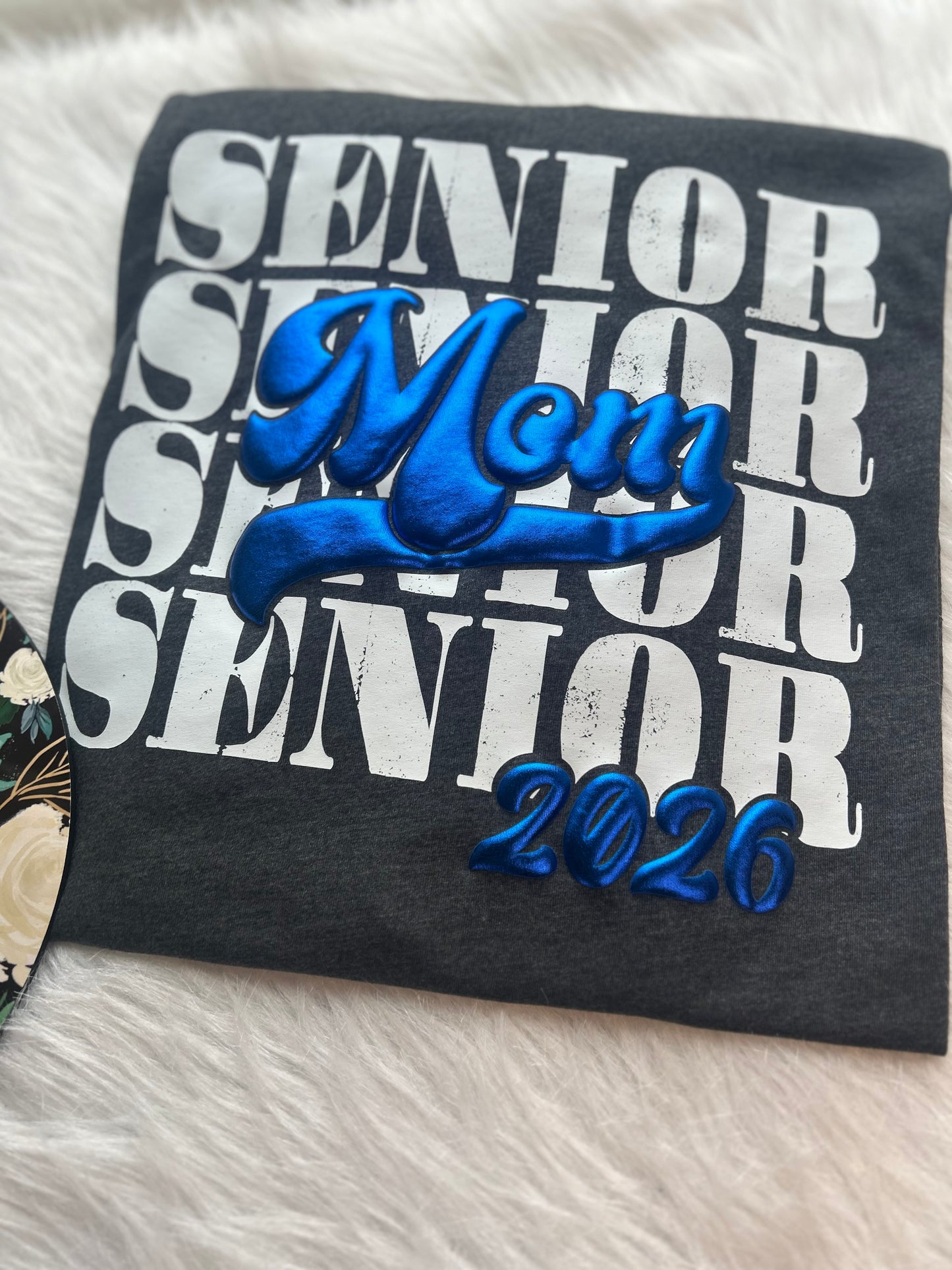 Pick Your Color Metallic Puff Senior MOM 2026 Design