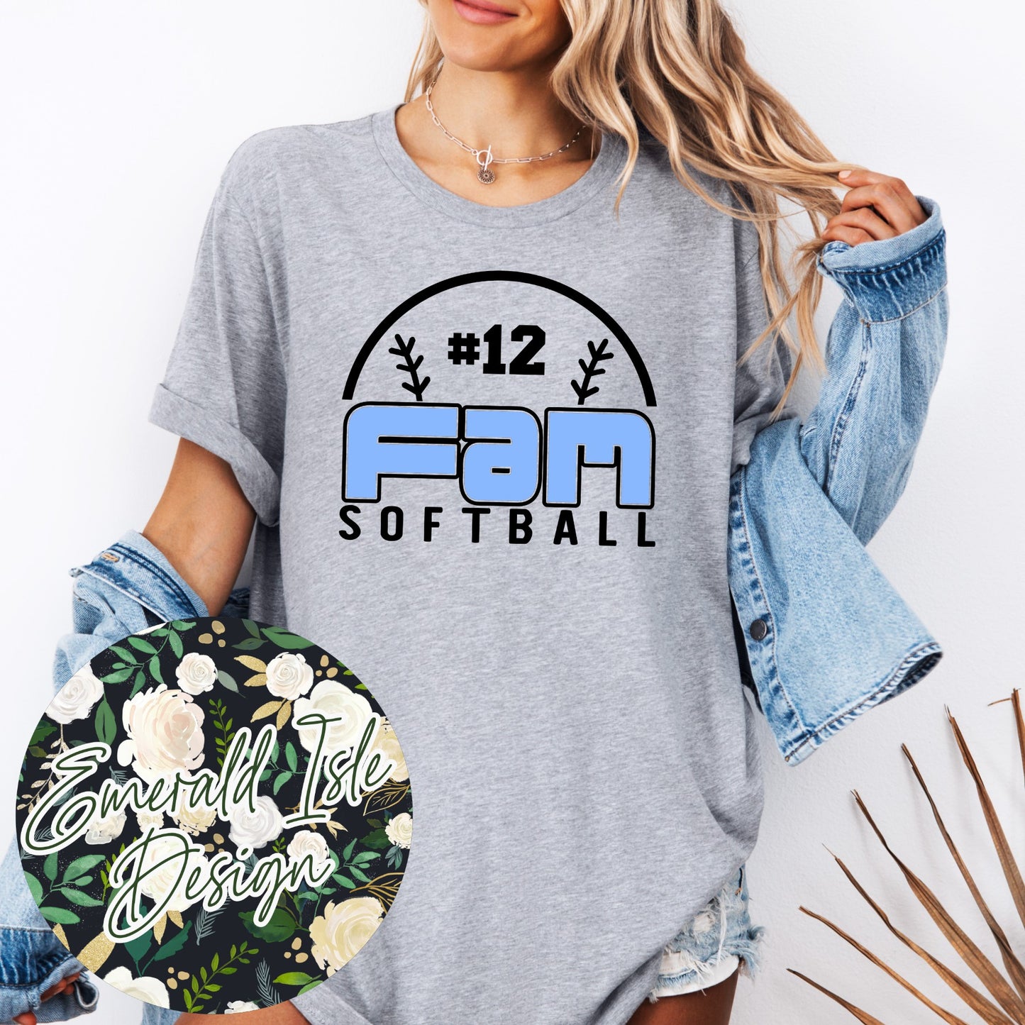 FAM Softball Custom Number Design