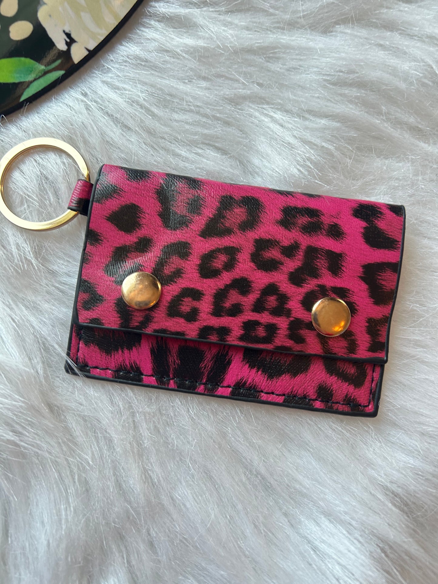 Pink Leopard Coin Purse