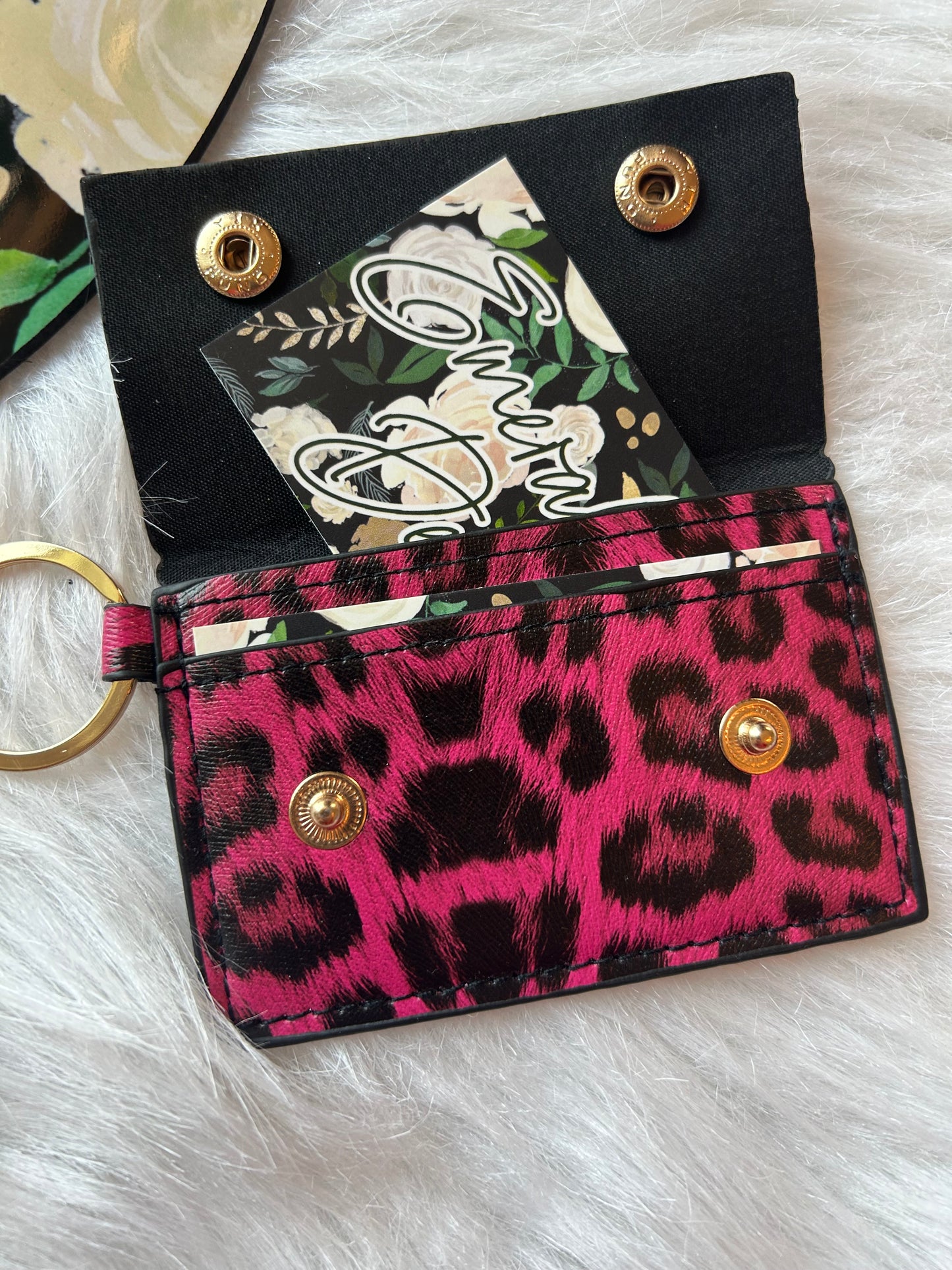 Pink Leopard Coin Purse