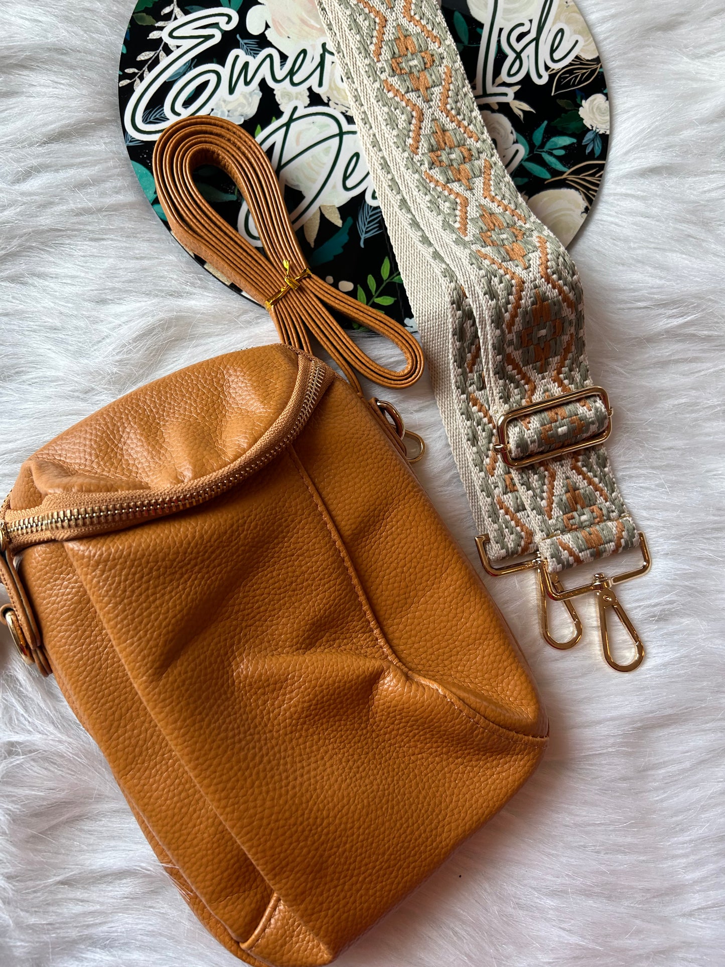 Olivia Crossbody Bag with Guitar Strap