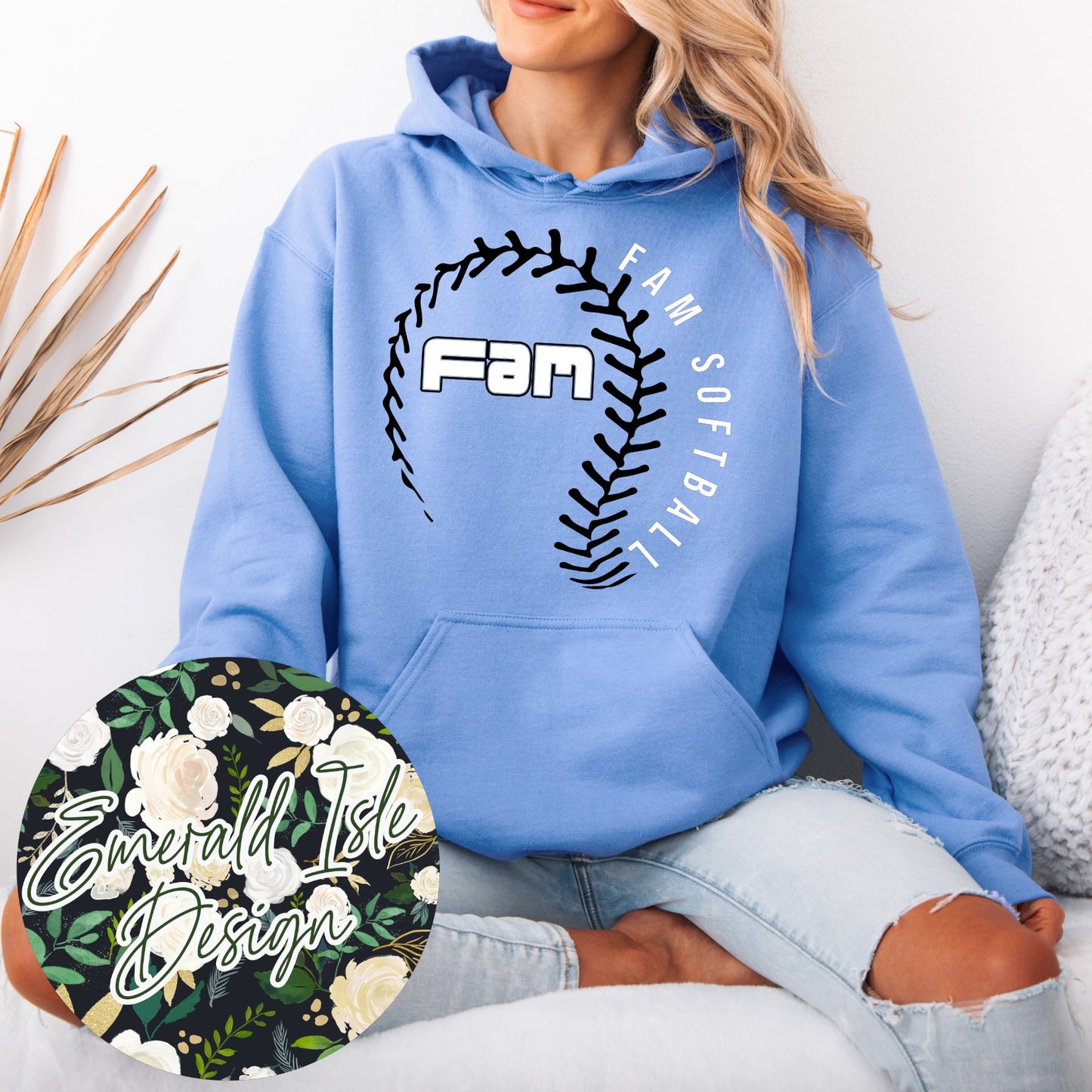 FAM Softball Stylized Softball Design