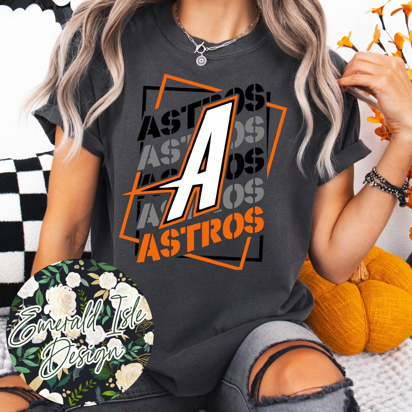 Astros Softball Wave Repeat Design