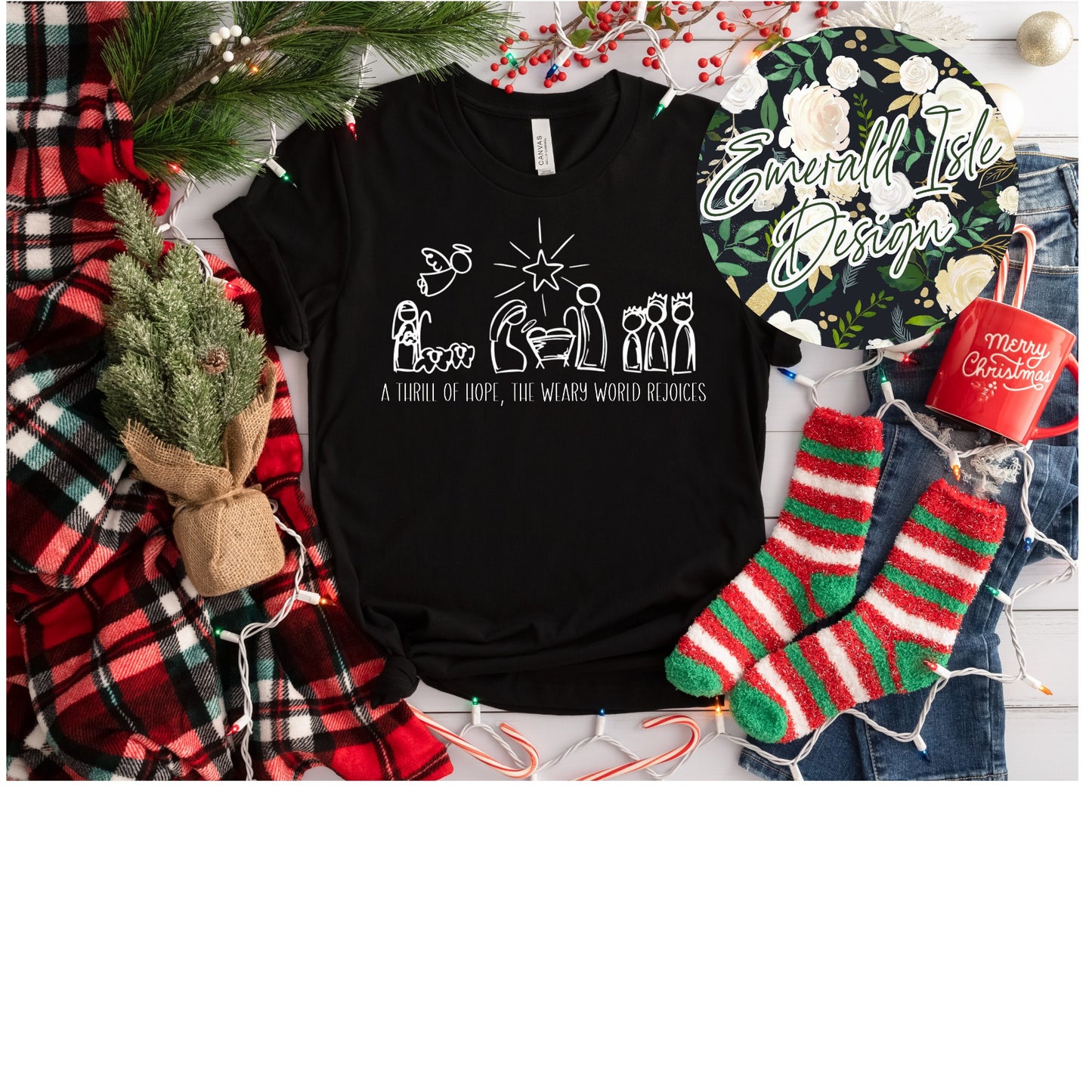 SALE** A Thrill Of Hope The Weary World Rejoices Design