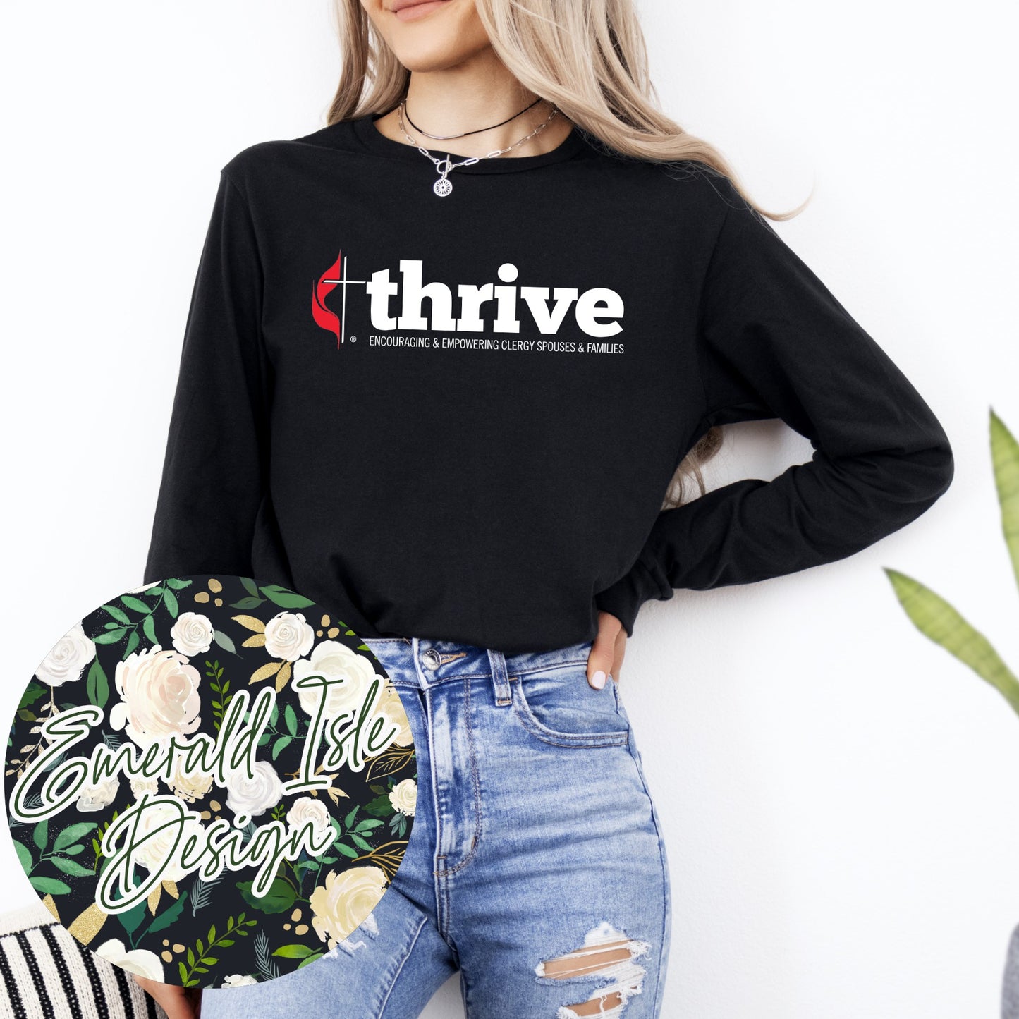 Thrive Basic Logo Unisex Long Sleeve T for the Whole Family