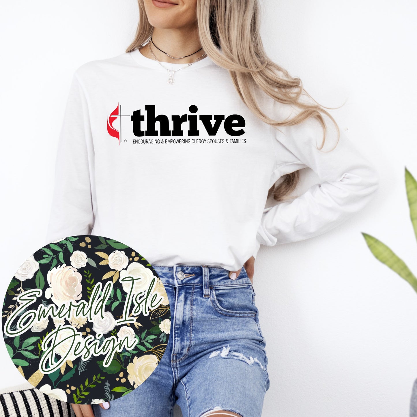 Thrive Basic Logo Unisex Long Sleeve T for the Whole Family