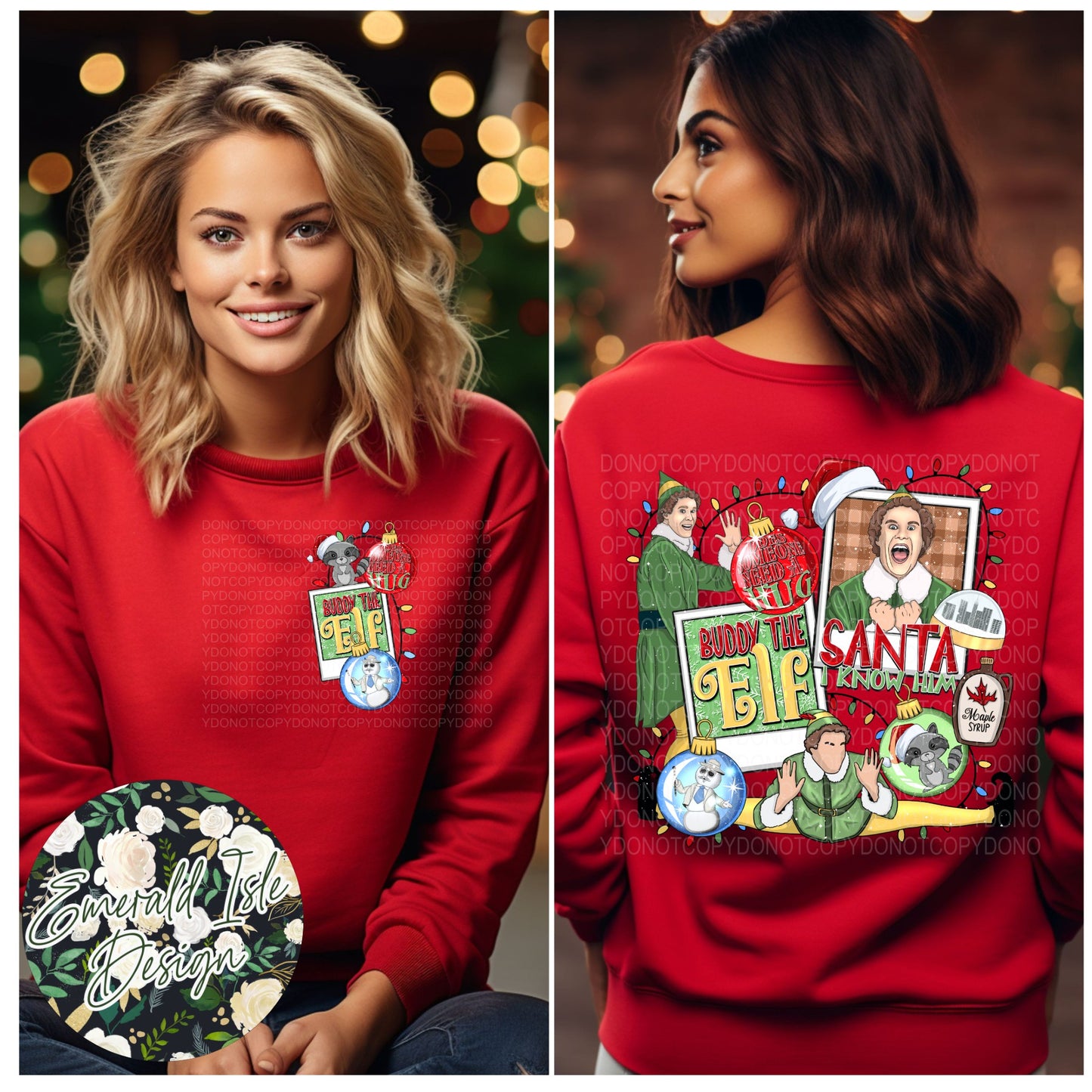 Elf Santa I Know Him Design