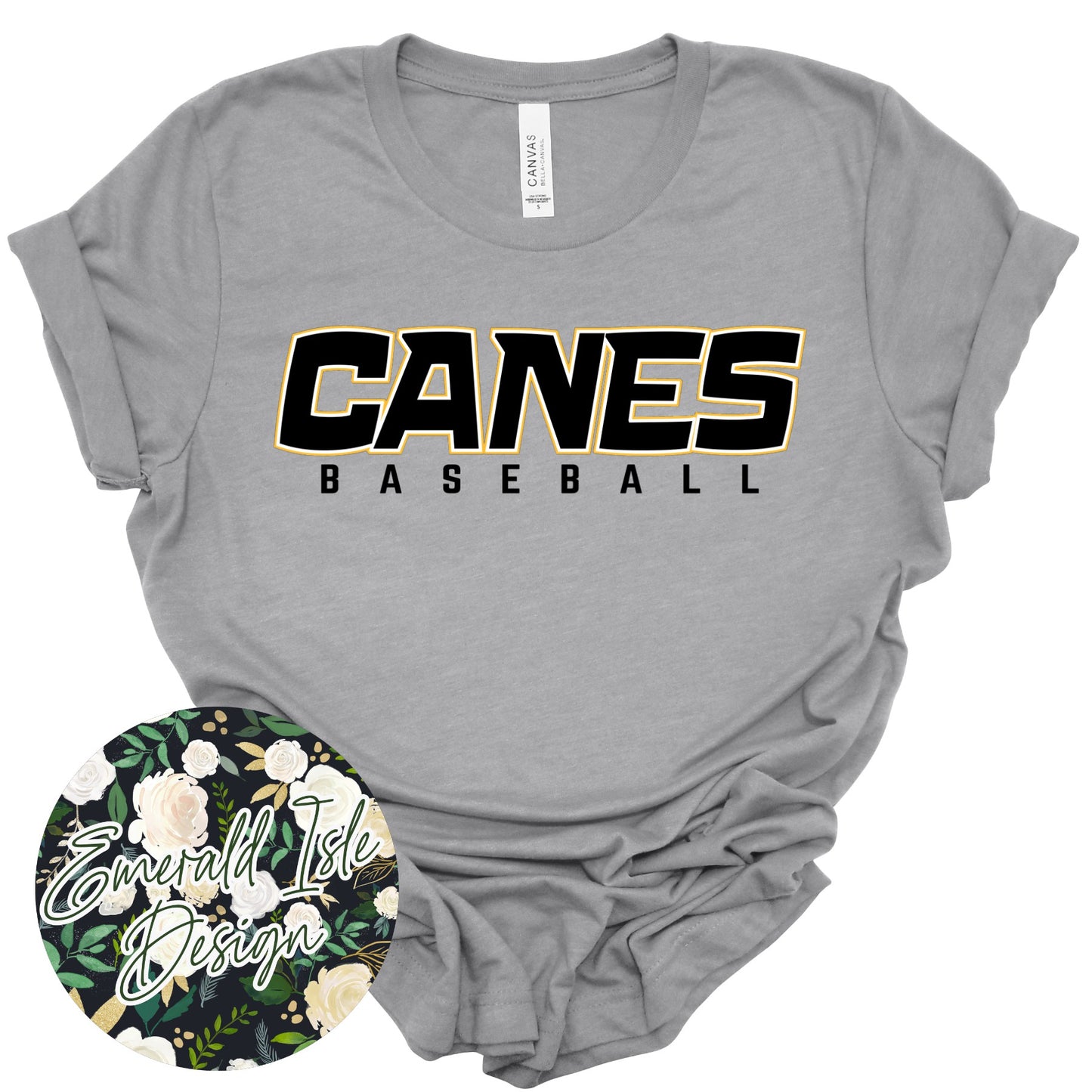 Canes Baseball Design