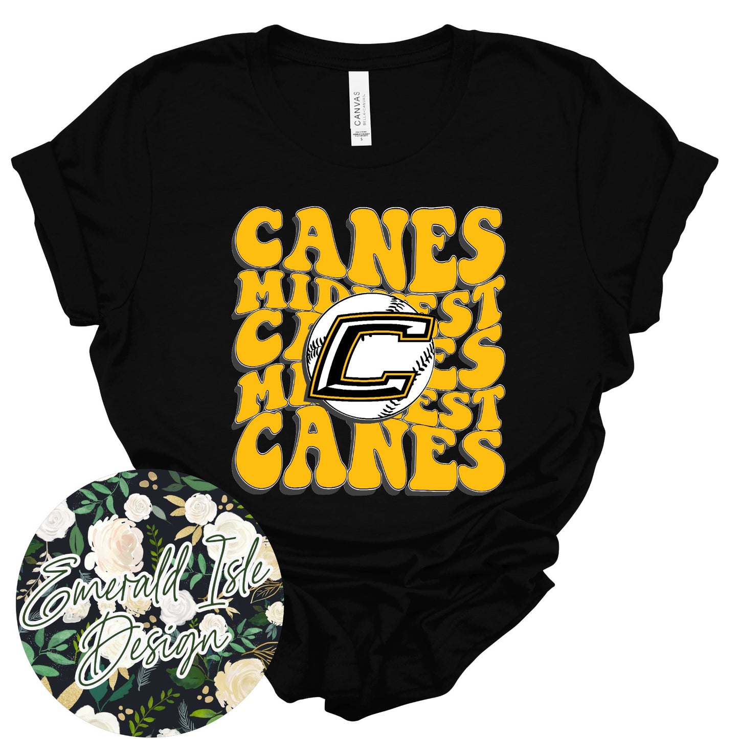 Canes Midwest Groovy Repeat Design