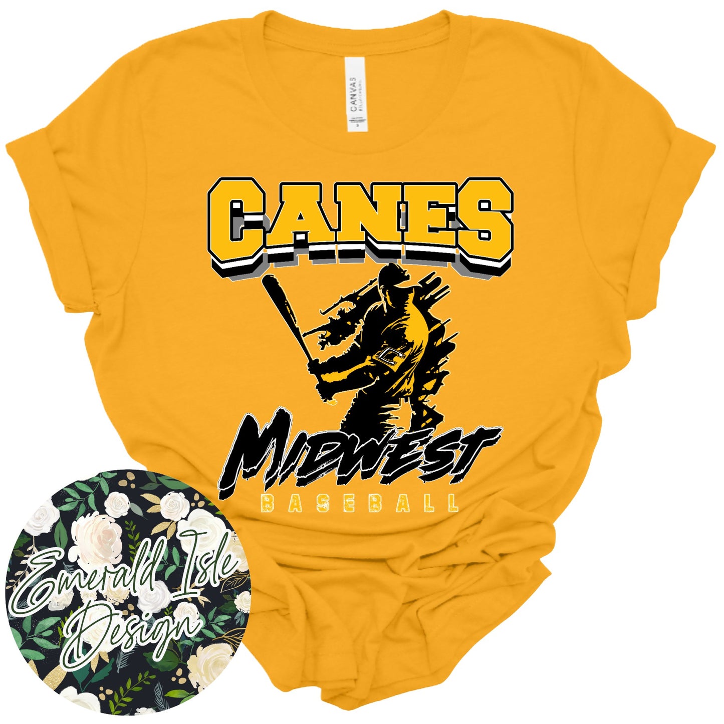 Canes Midwest Baseball Design