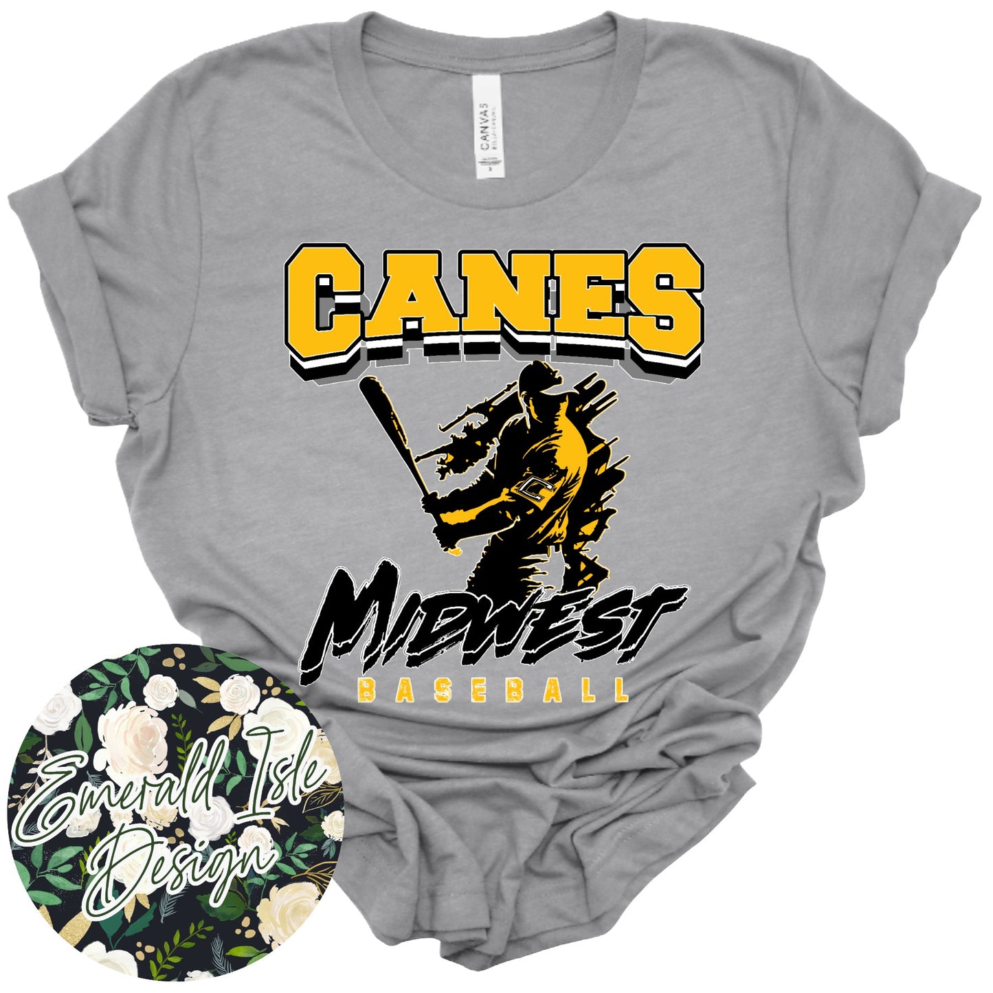 Canes Midwest Baseball Design