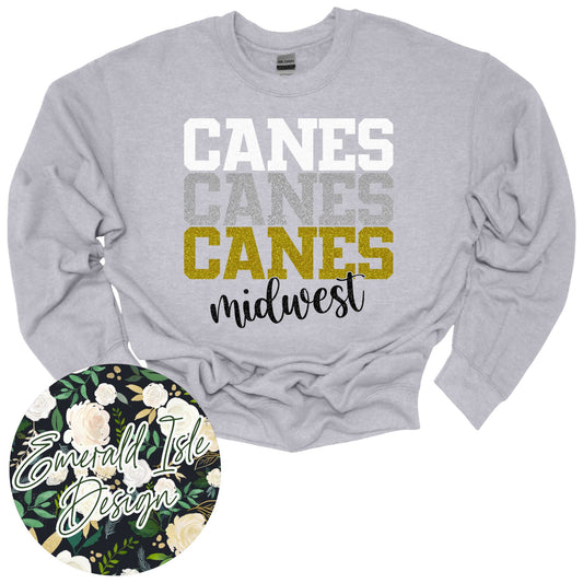 **GLITTER** Stacked Canes Midwest Design