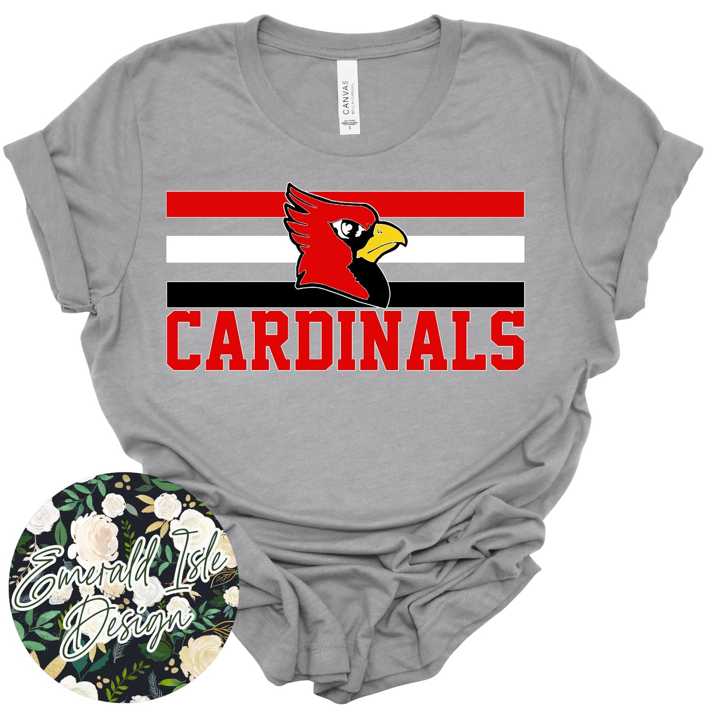 Cardinals Stripes Design