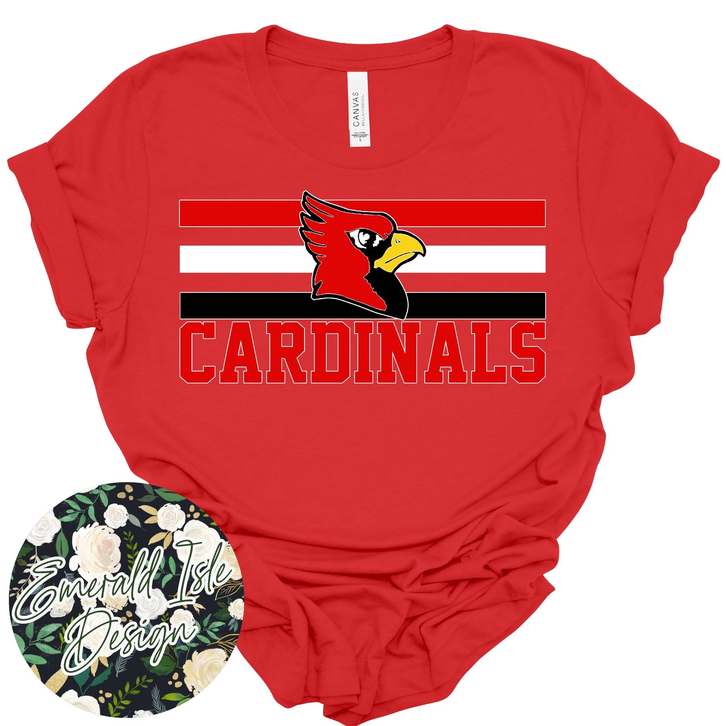 Cardinals Stripes Design
