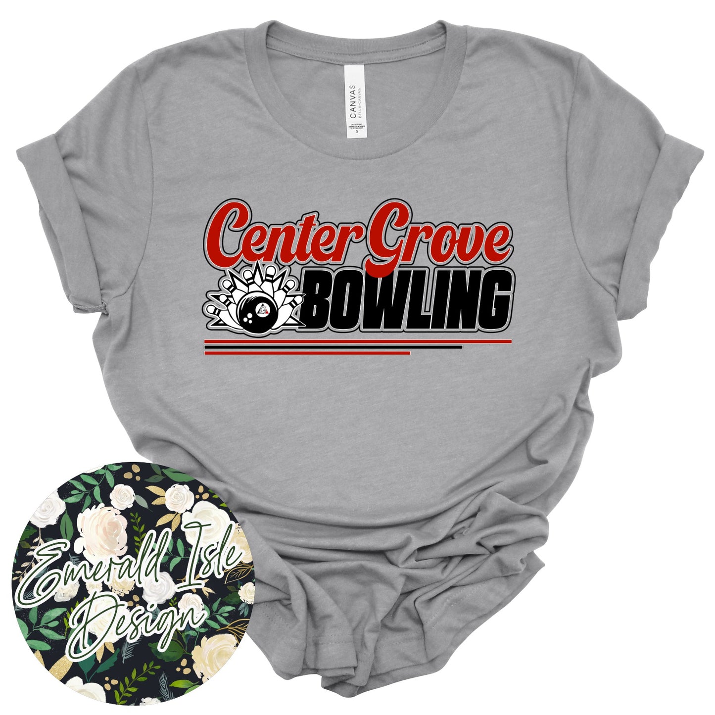 Center Grove Bowling Stripes Design