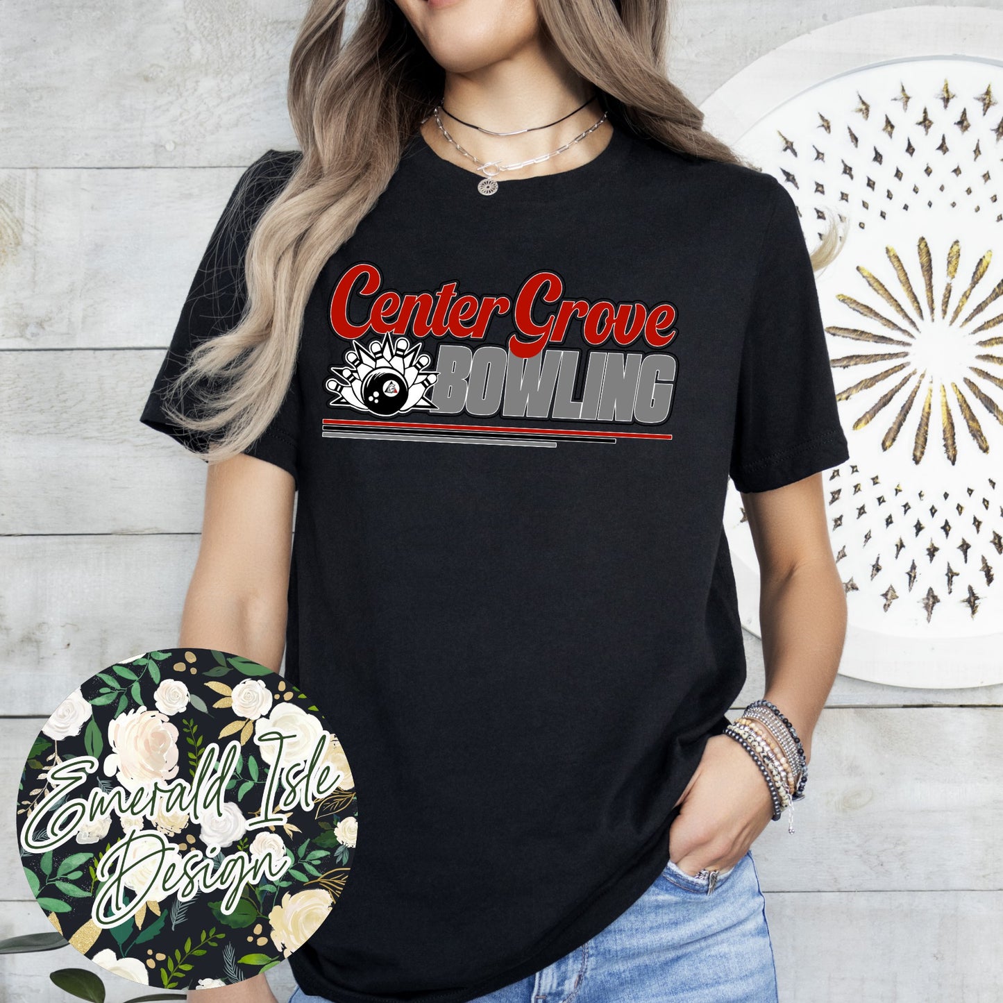 Center Grove Bowling Stripes Design