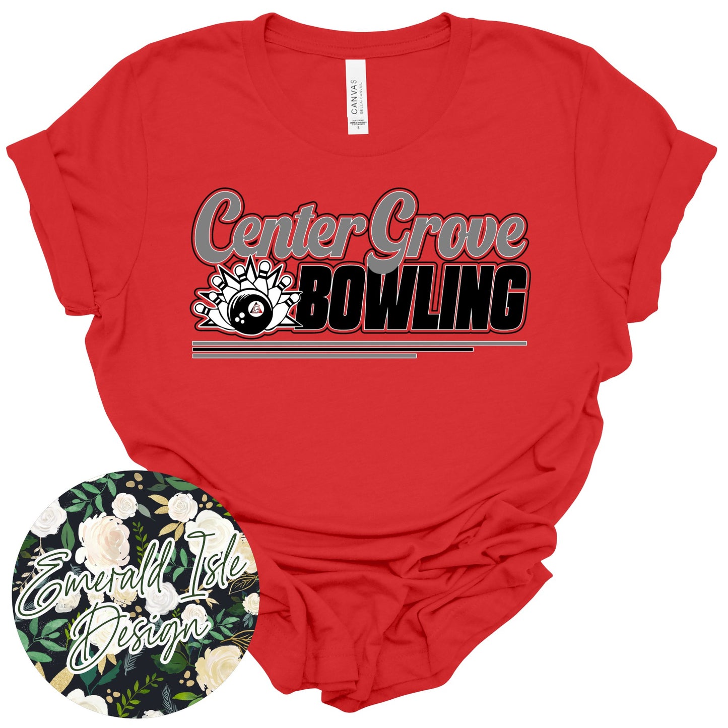 Center Grove Bowling Stripes Design