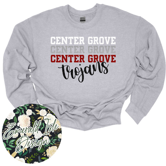 **GLITTER** Stacked Center Grove Design