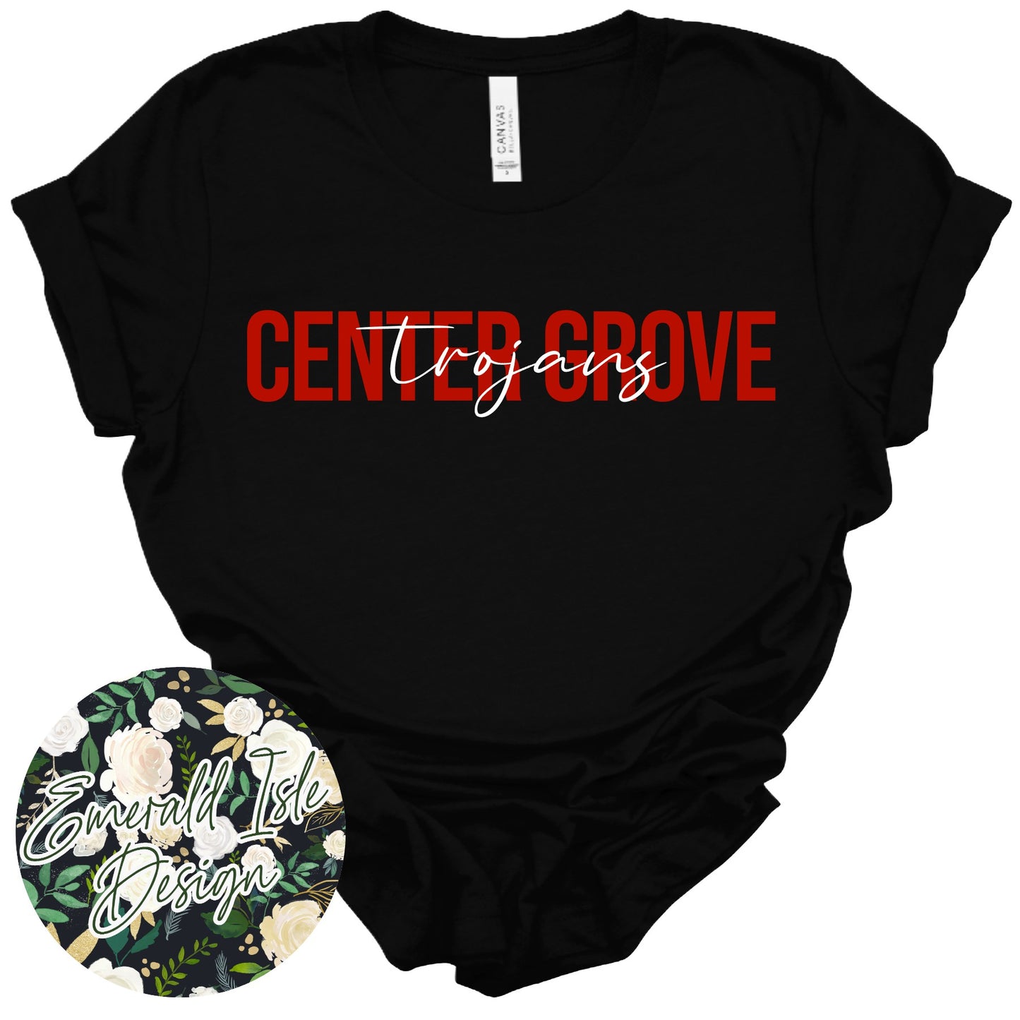 Center Grove Trojans Small Sketch Design
