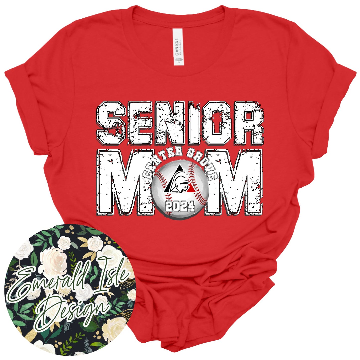 Center Grove Senior Baseball Mom Design