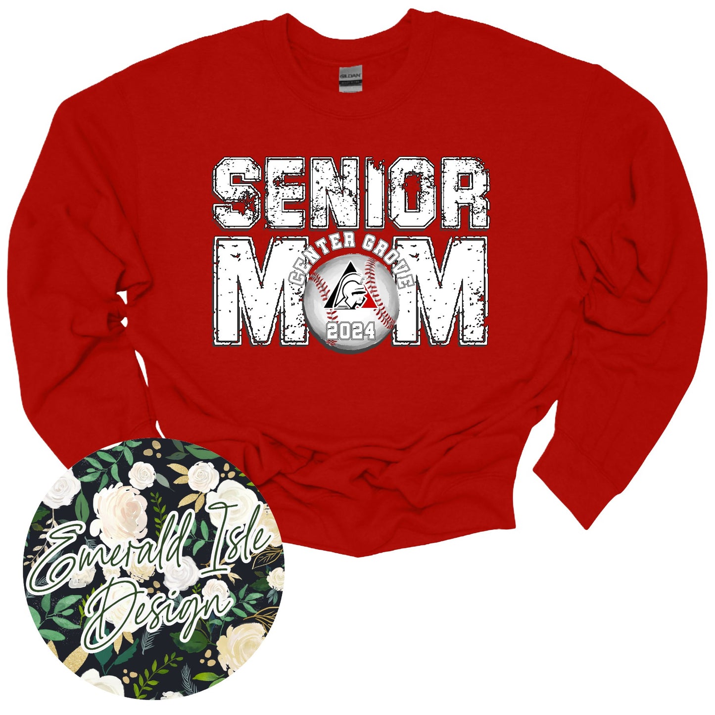 Center Grove Senior Baseball Mom Design