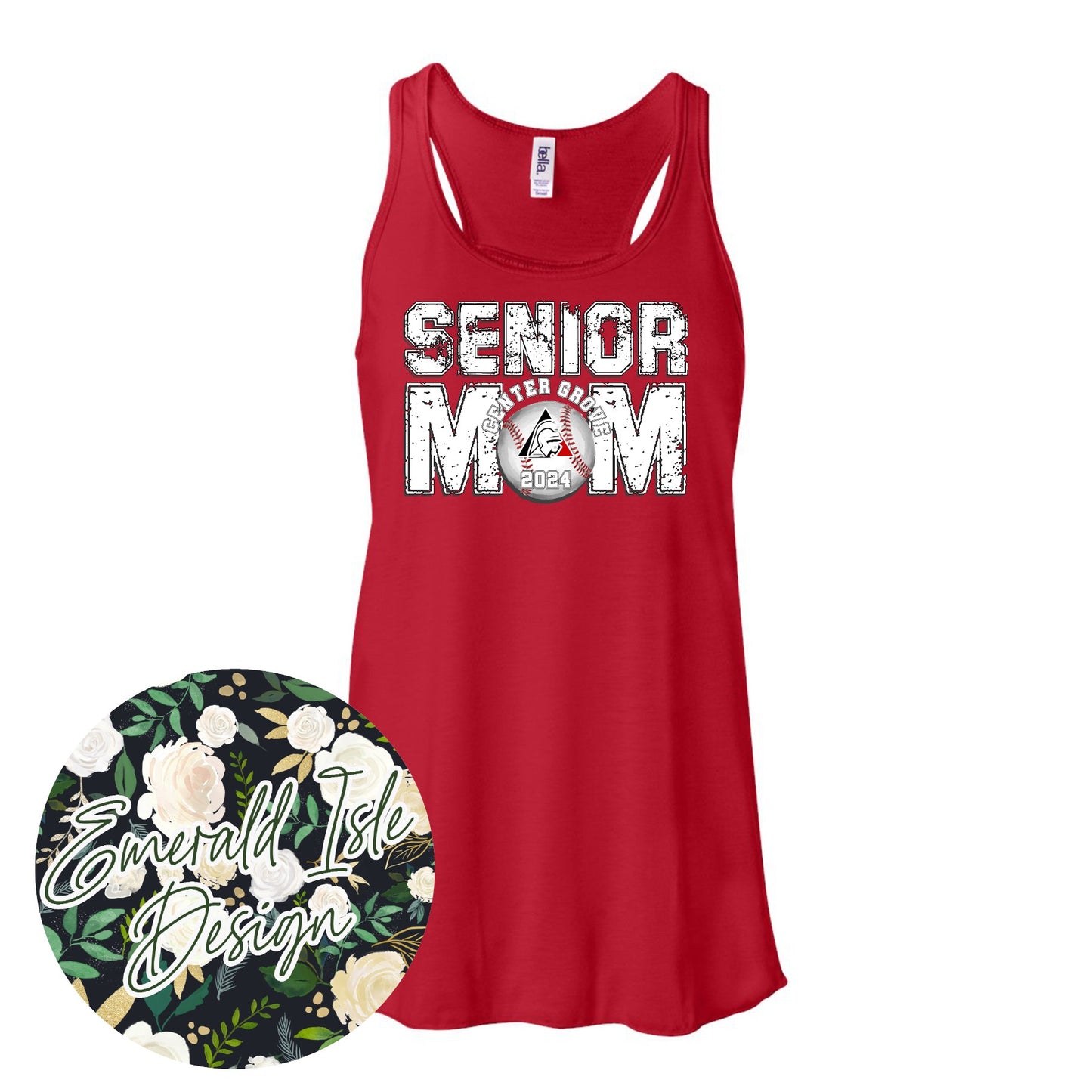 Center Grove Senior Baseball Mom Design