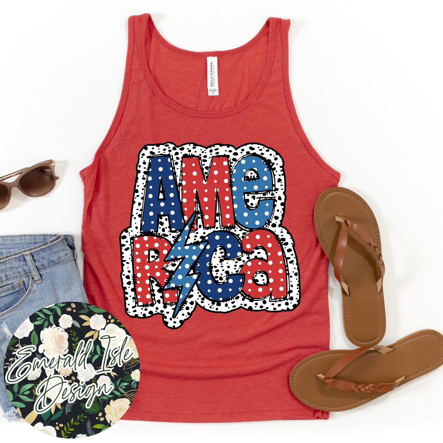 Dalmatian America Design (Youth Sizes Available)