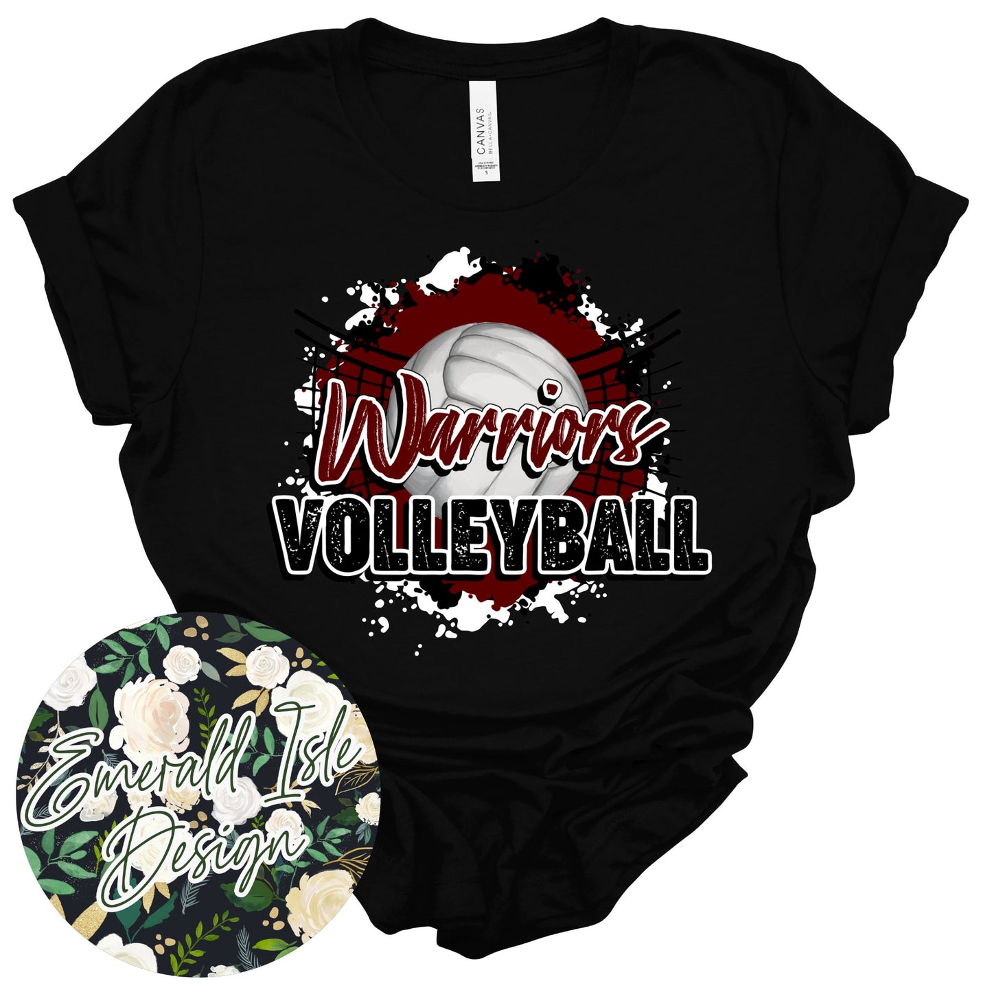 Danville Warriors Volleyball Design