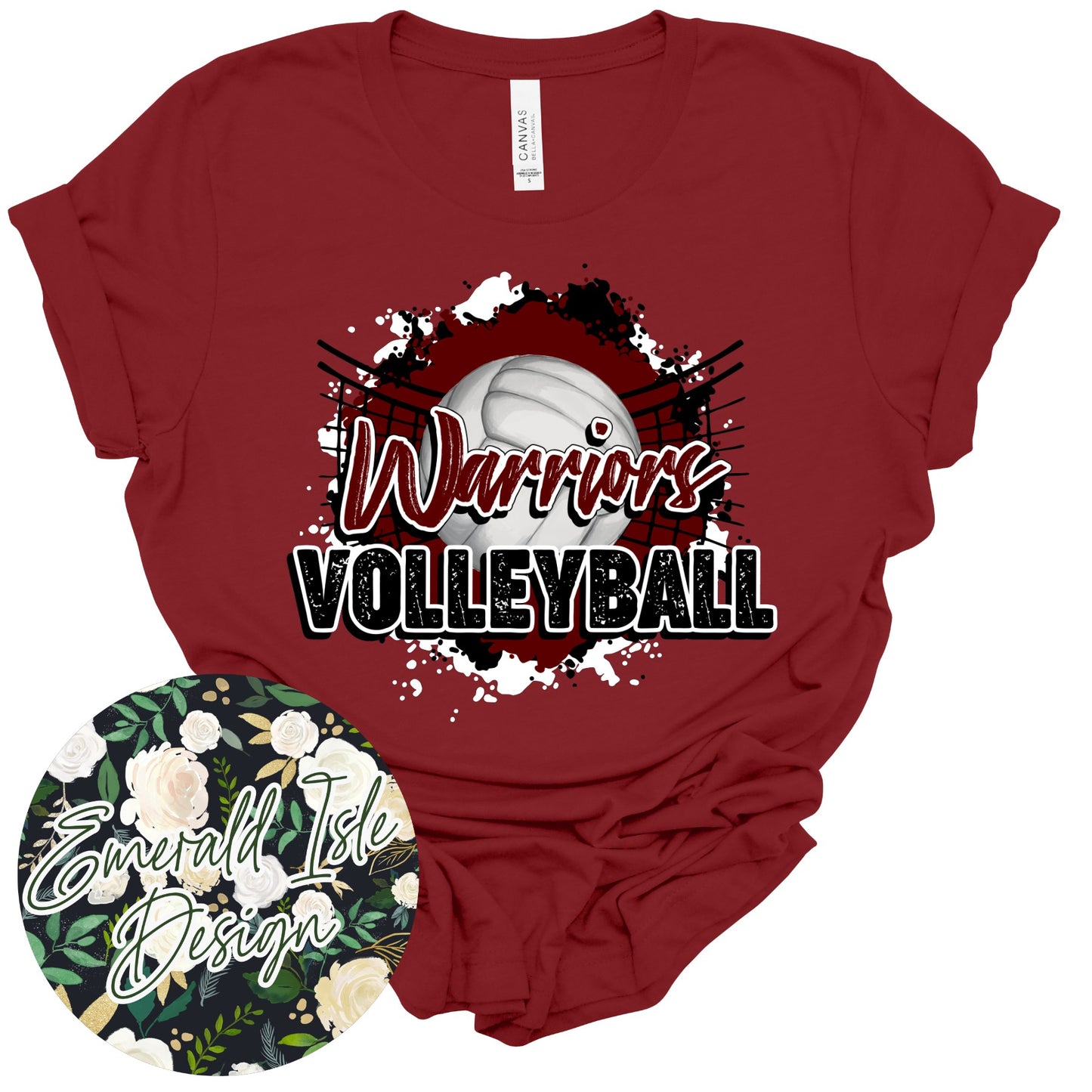 Danville Warriors Volleyball Design