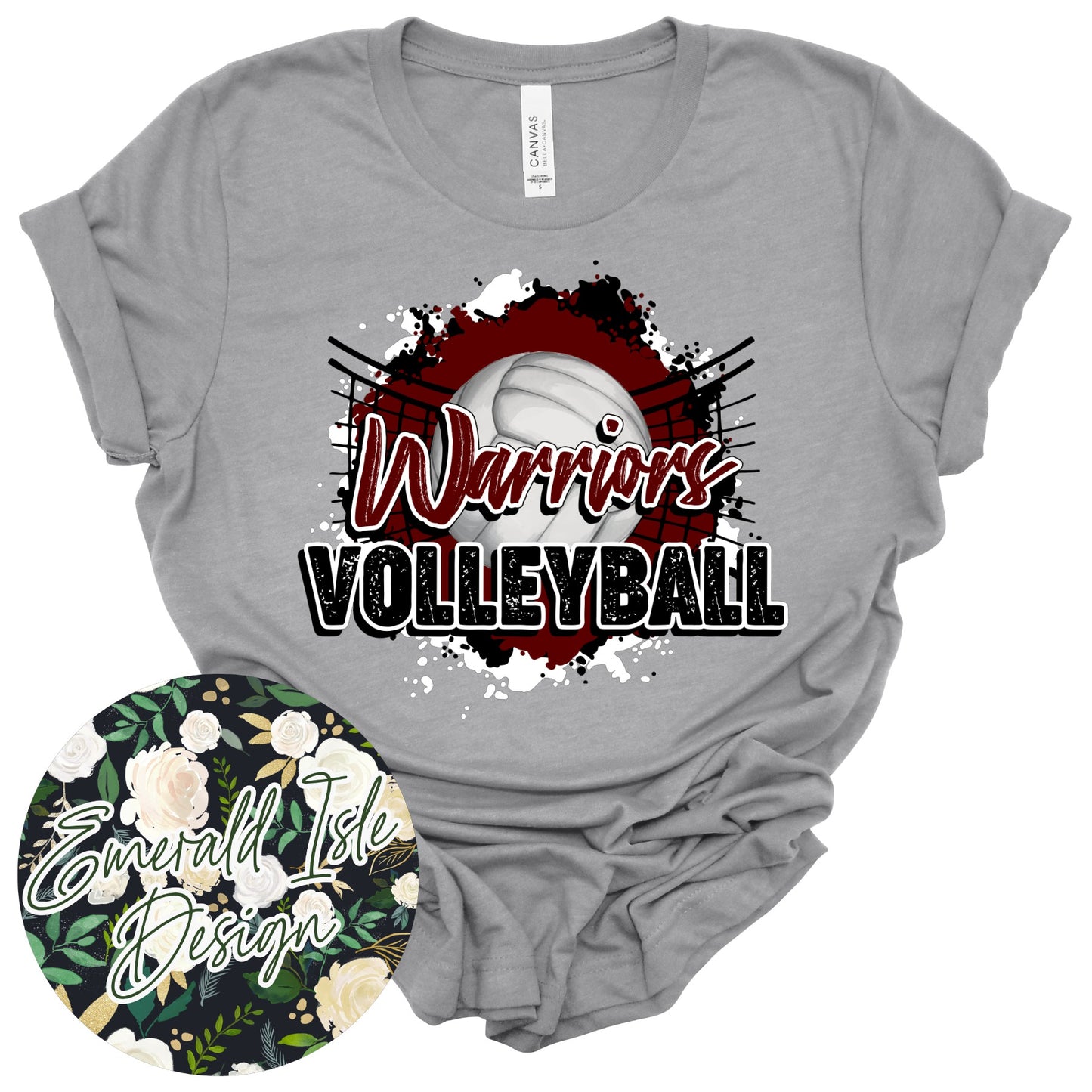 Danville Warriors Volleyball Design