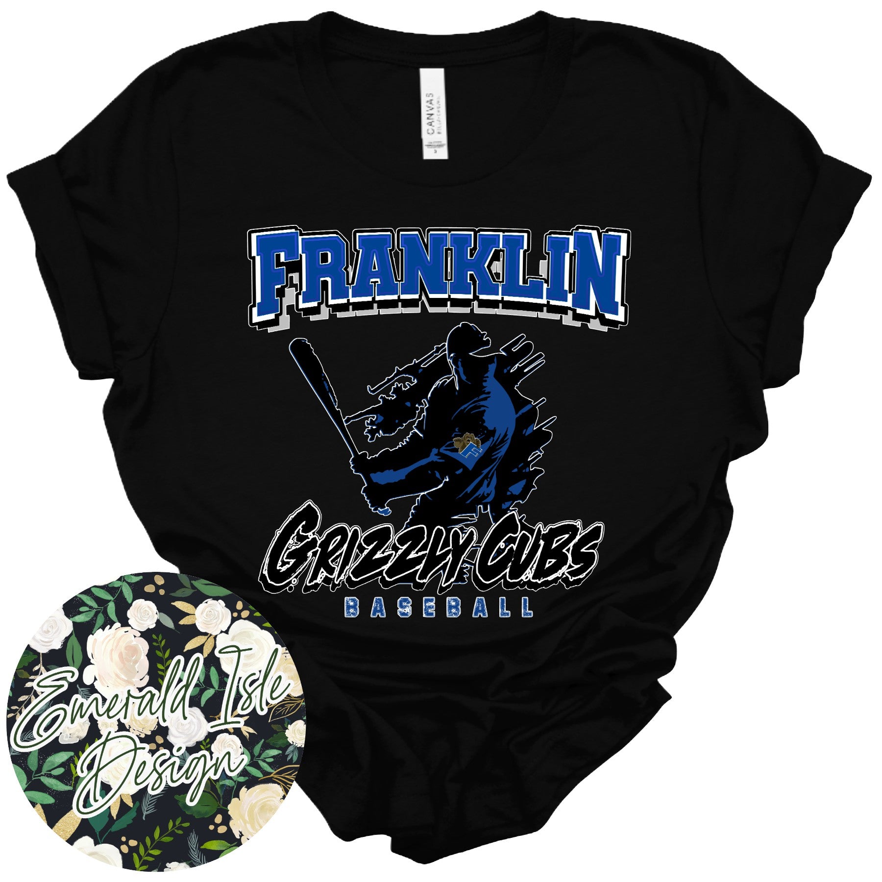 Franklin Grizzly Cubs Baseball Design – Emerald Isle Design