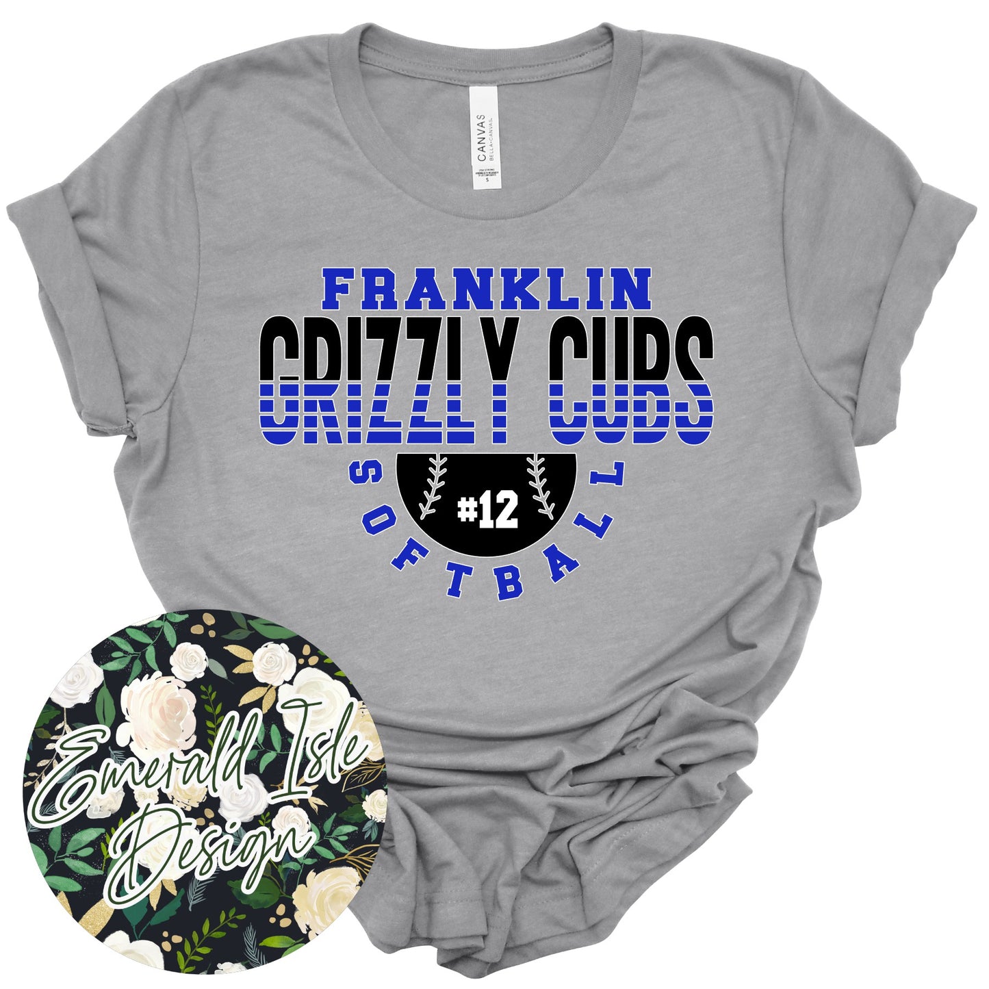 Franklin Spliced Softball With CUSTOM NUMBER Design