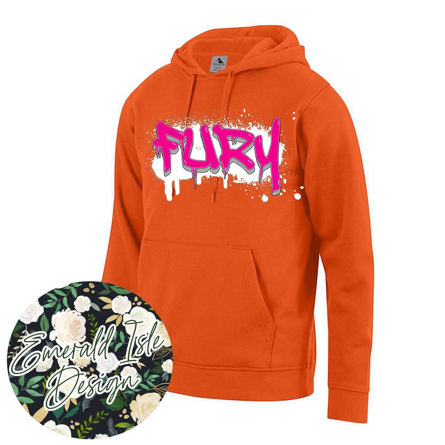 Fury Drip Design on Augusta Performance Sportswear