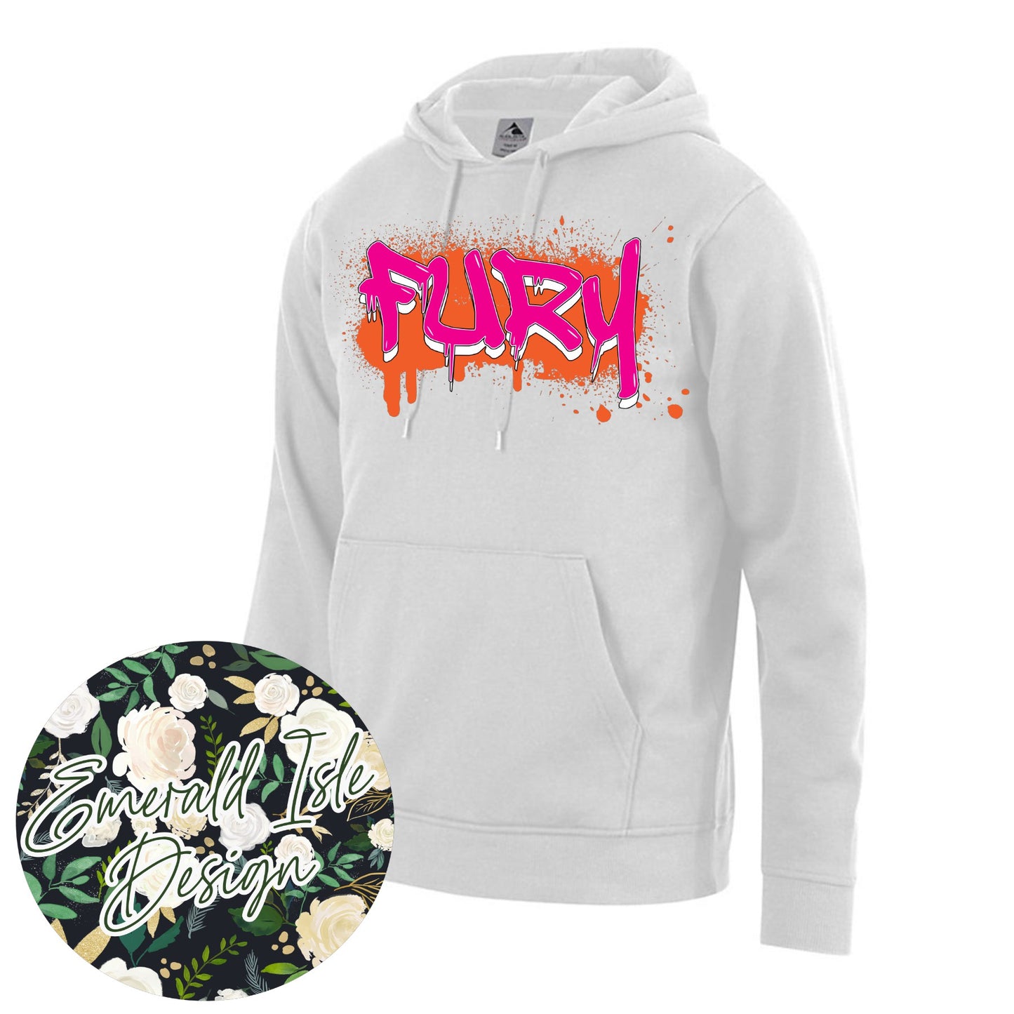 Fury Drip Design on Augusta Performance Sportswear
