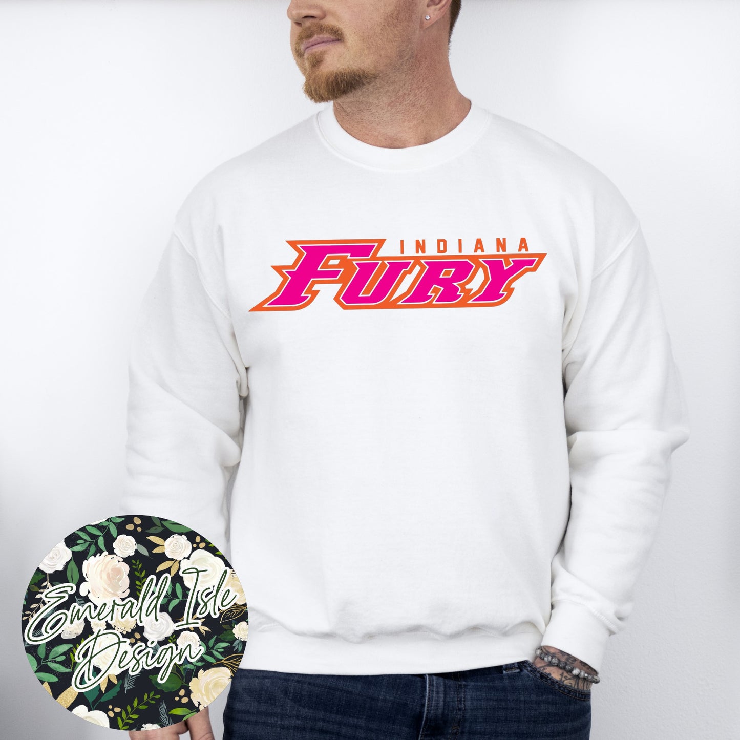 Indiana Fury Logo on Gildan Unisex Apparel