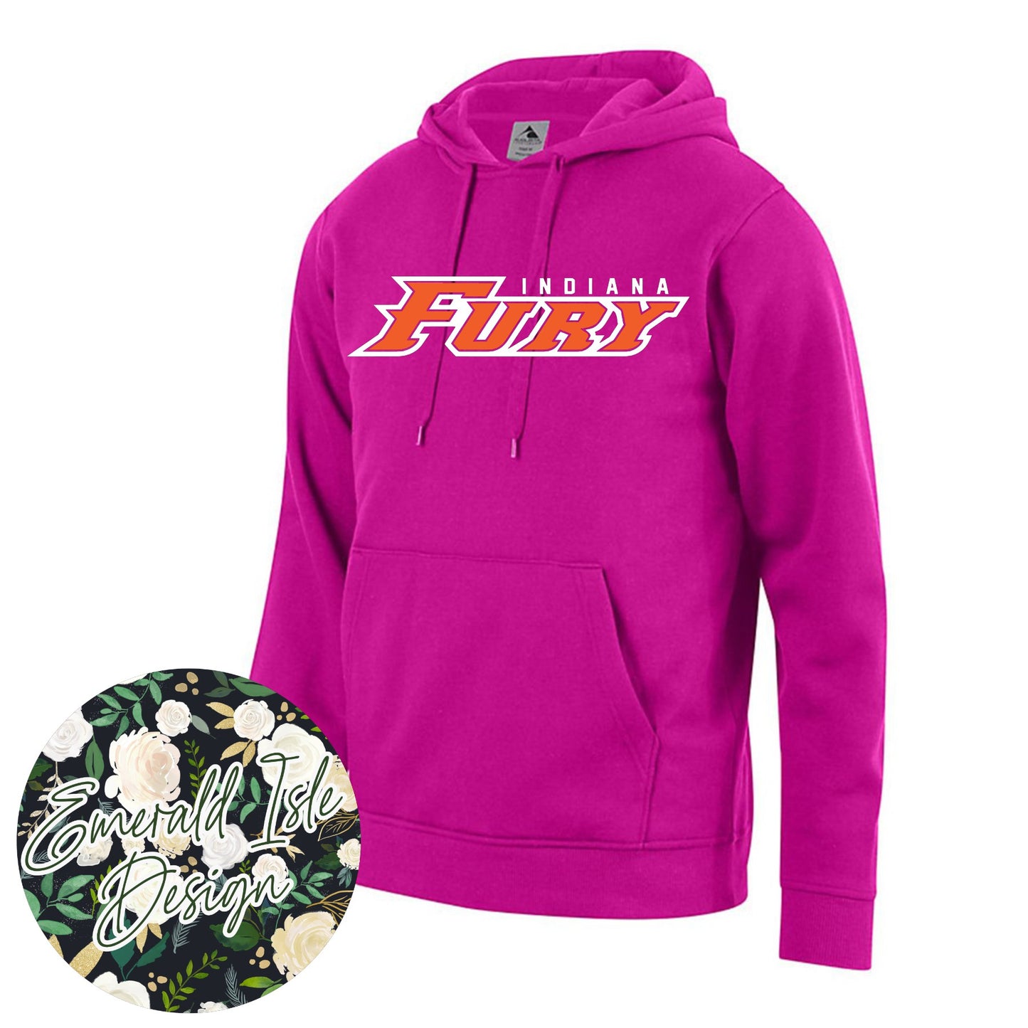 Indiana Fury Logo on Augusta Performance Sportswear