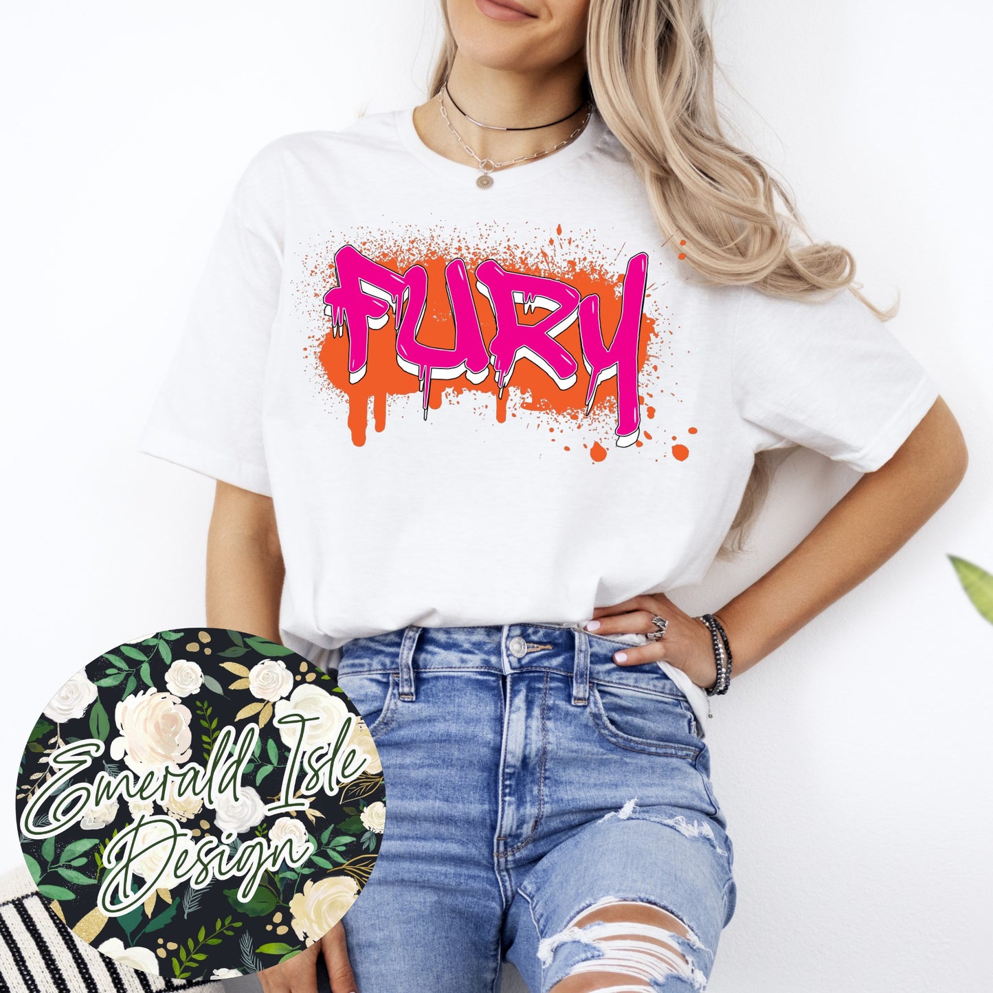 Fury Drip Design on Gildan Unisex Apparel