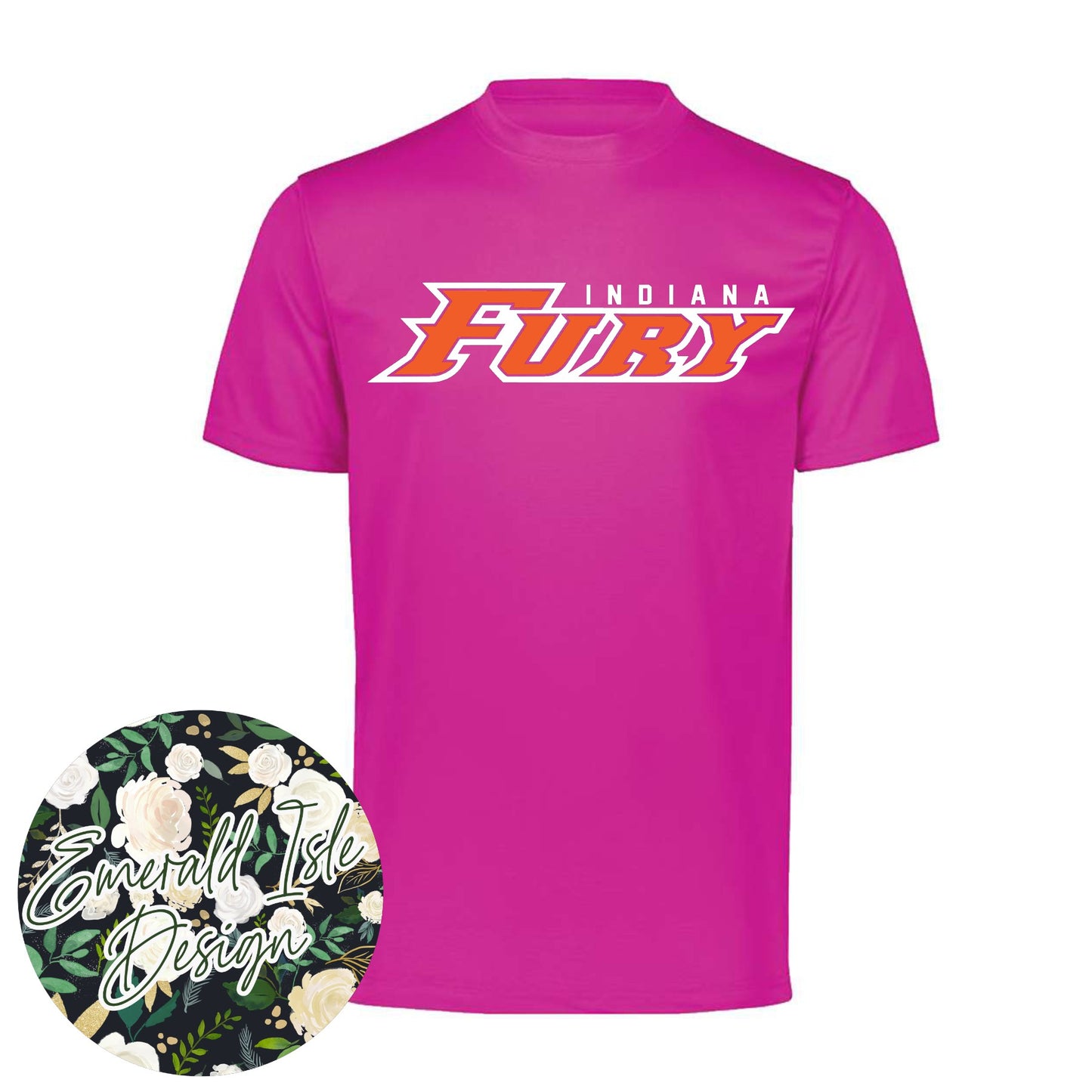 Indiana Fury Logo on Augusta Performance Sportswear