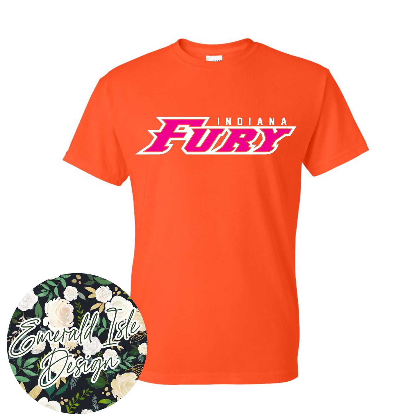 Indiana Fury Logo on Gildan Unisex Apparel