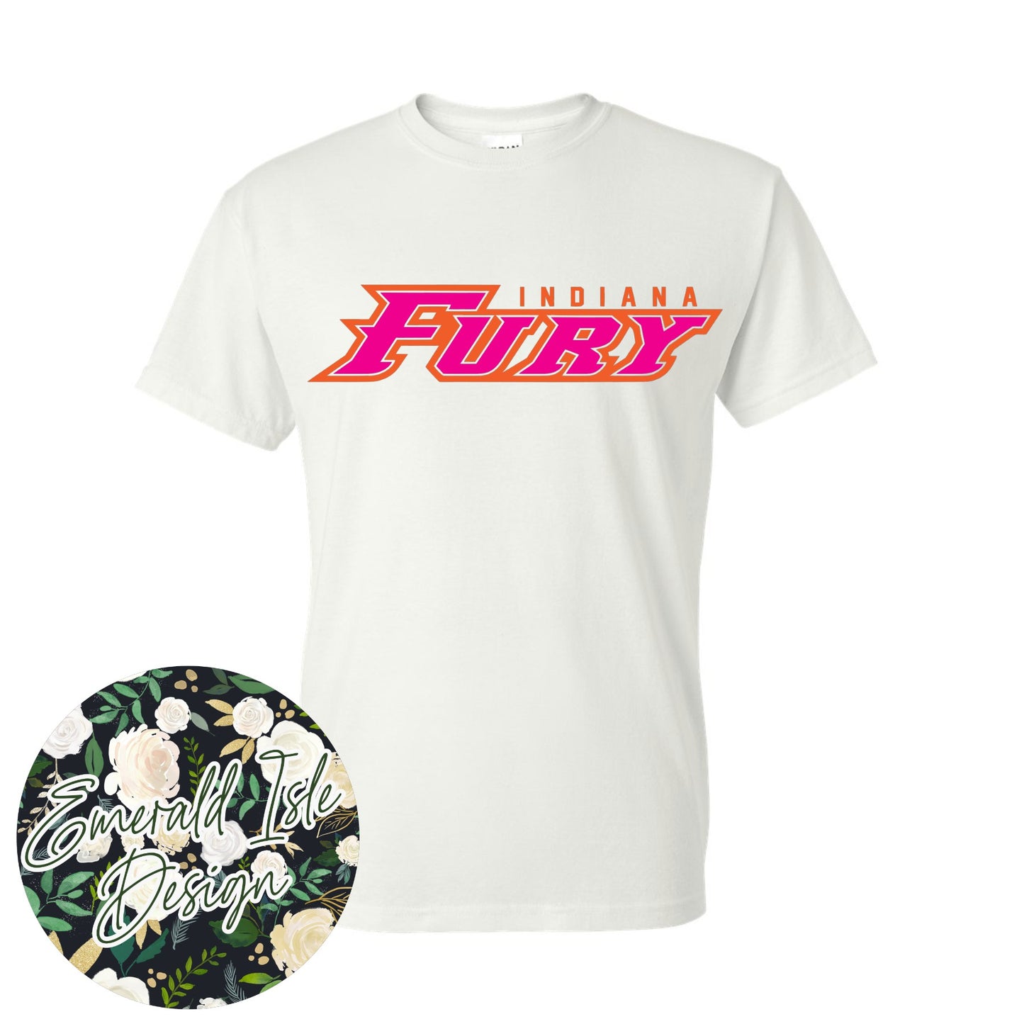 Indiana Fury Logo on Gildan Unisex Apparel