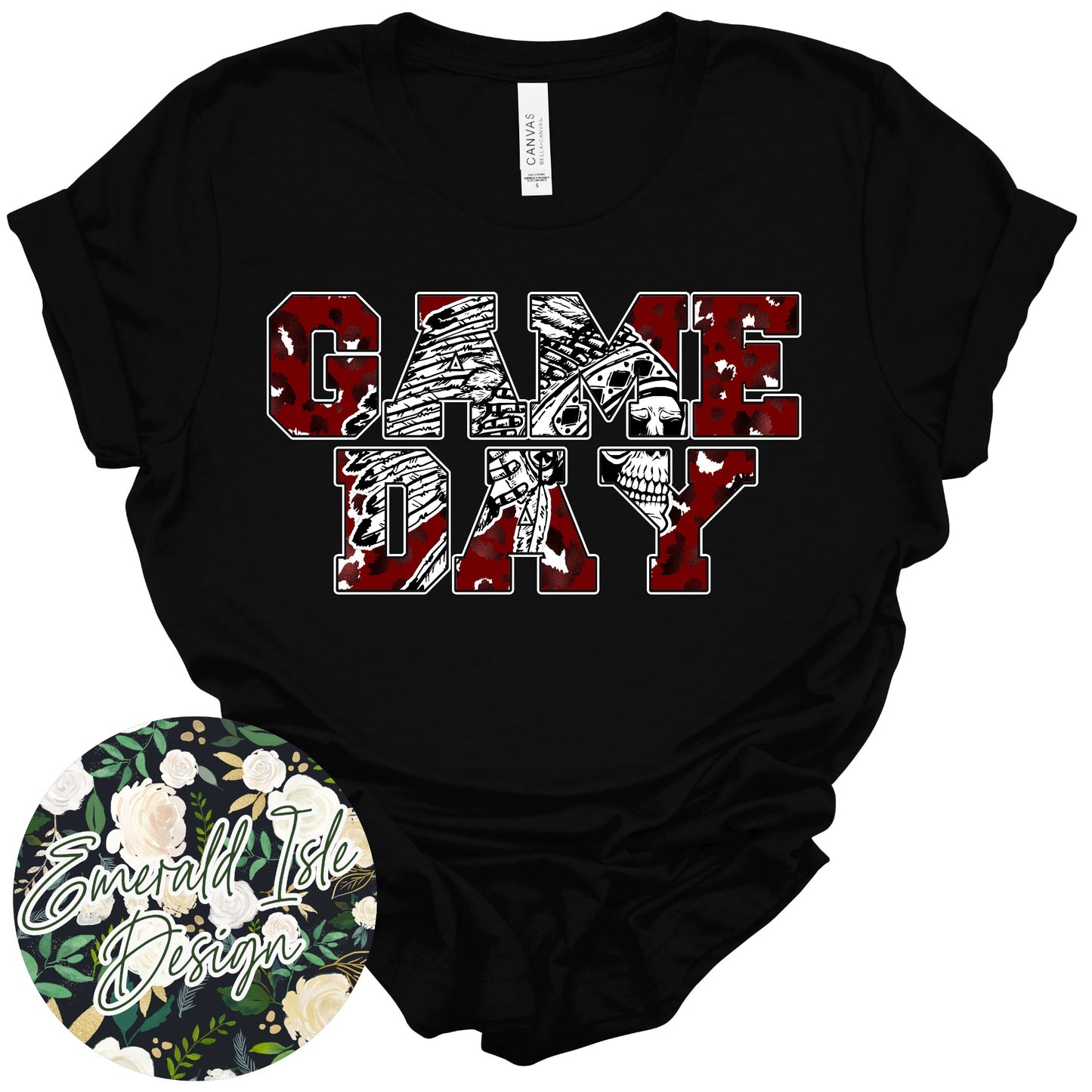 Danville Warriors Skull Game Day Design
