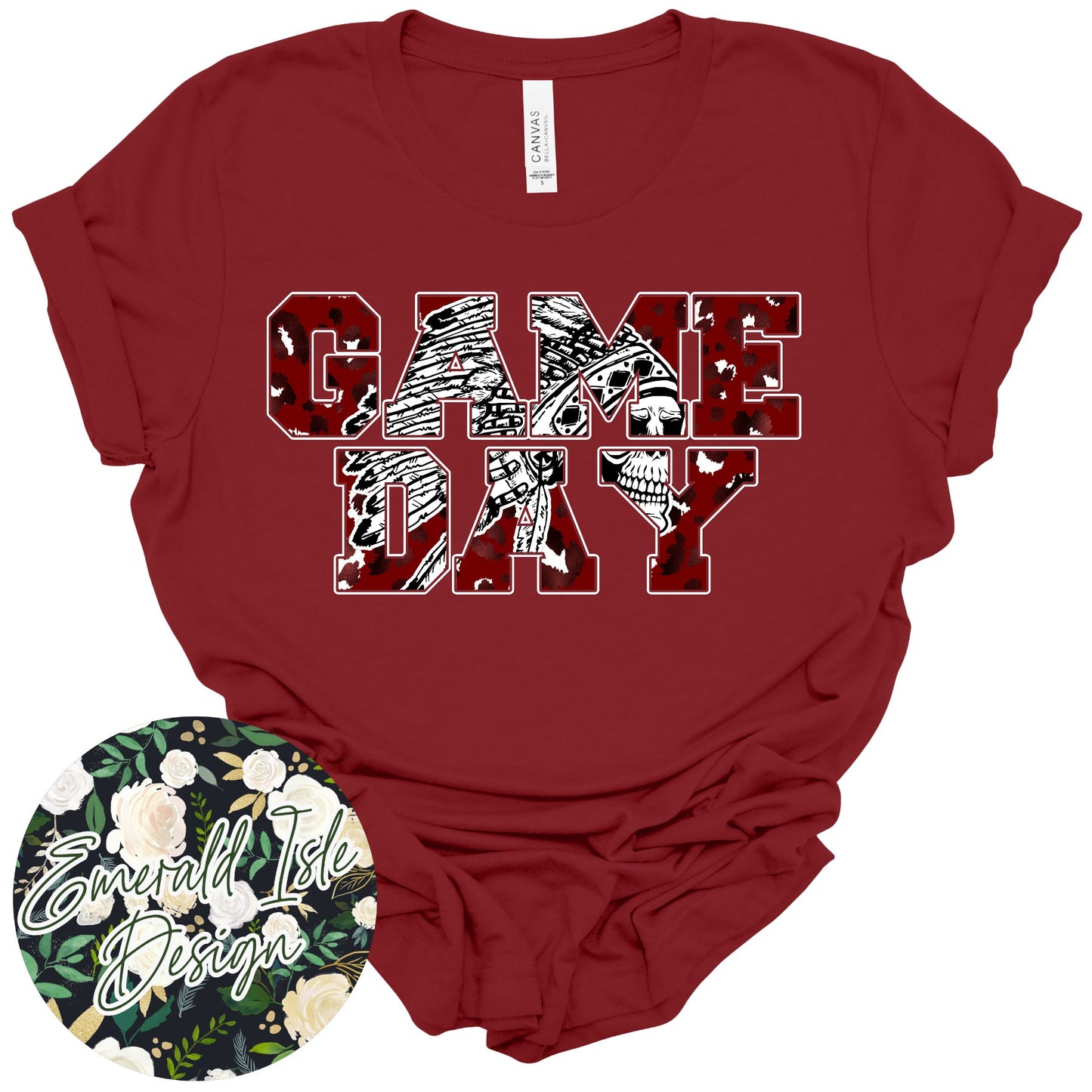 Danville Warriors Skull Game Day Design