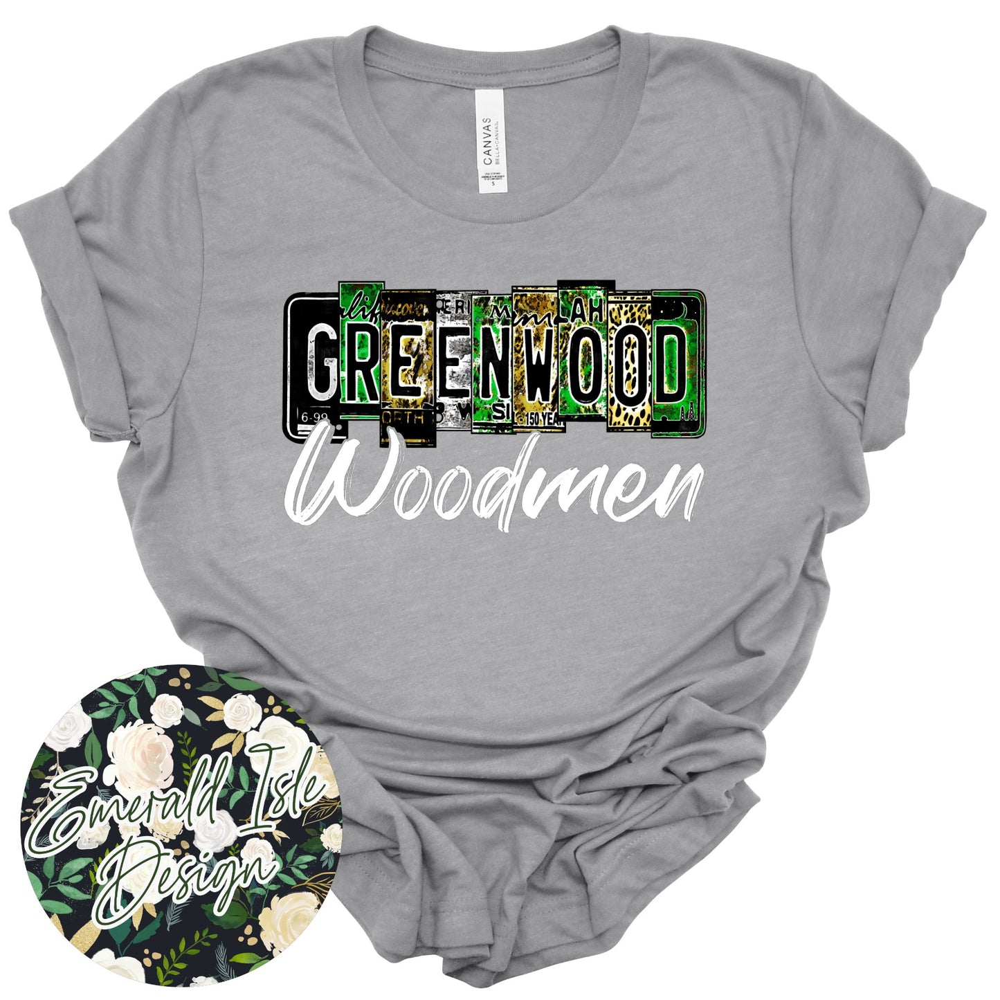 Greenwood Woodmen License Plate Design