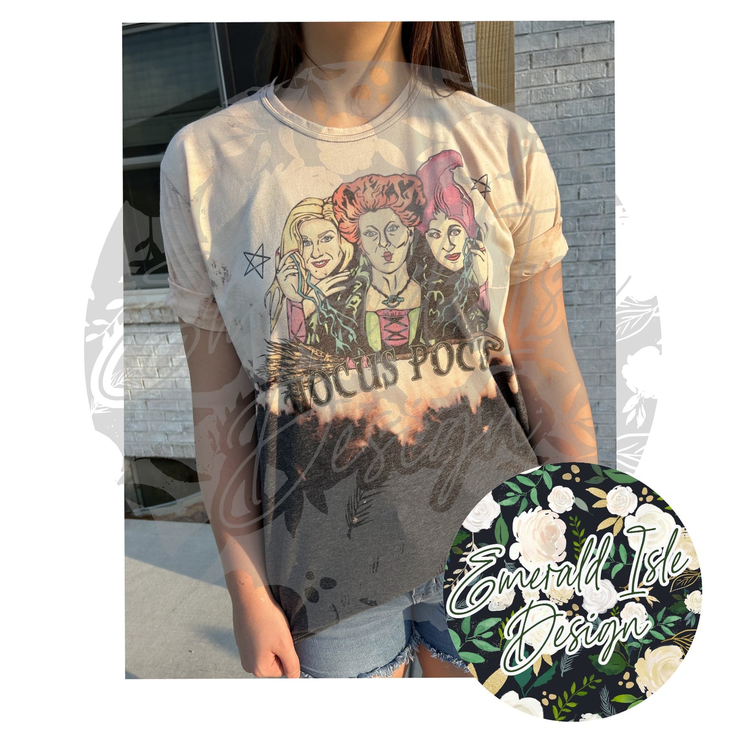 HP Half Bleach T with Back Detail