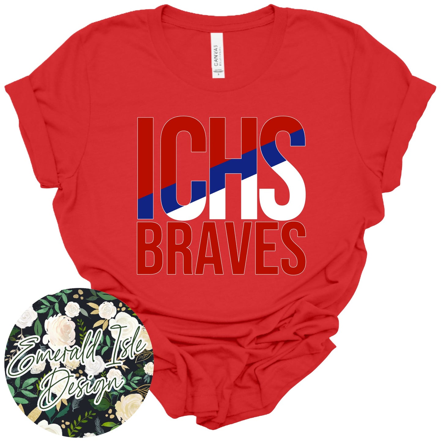 ICHS Braves Slant Design