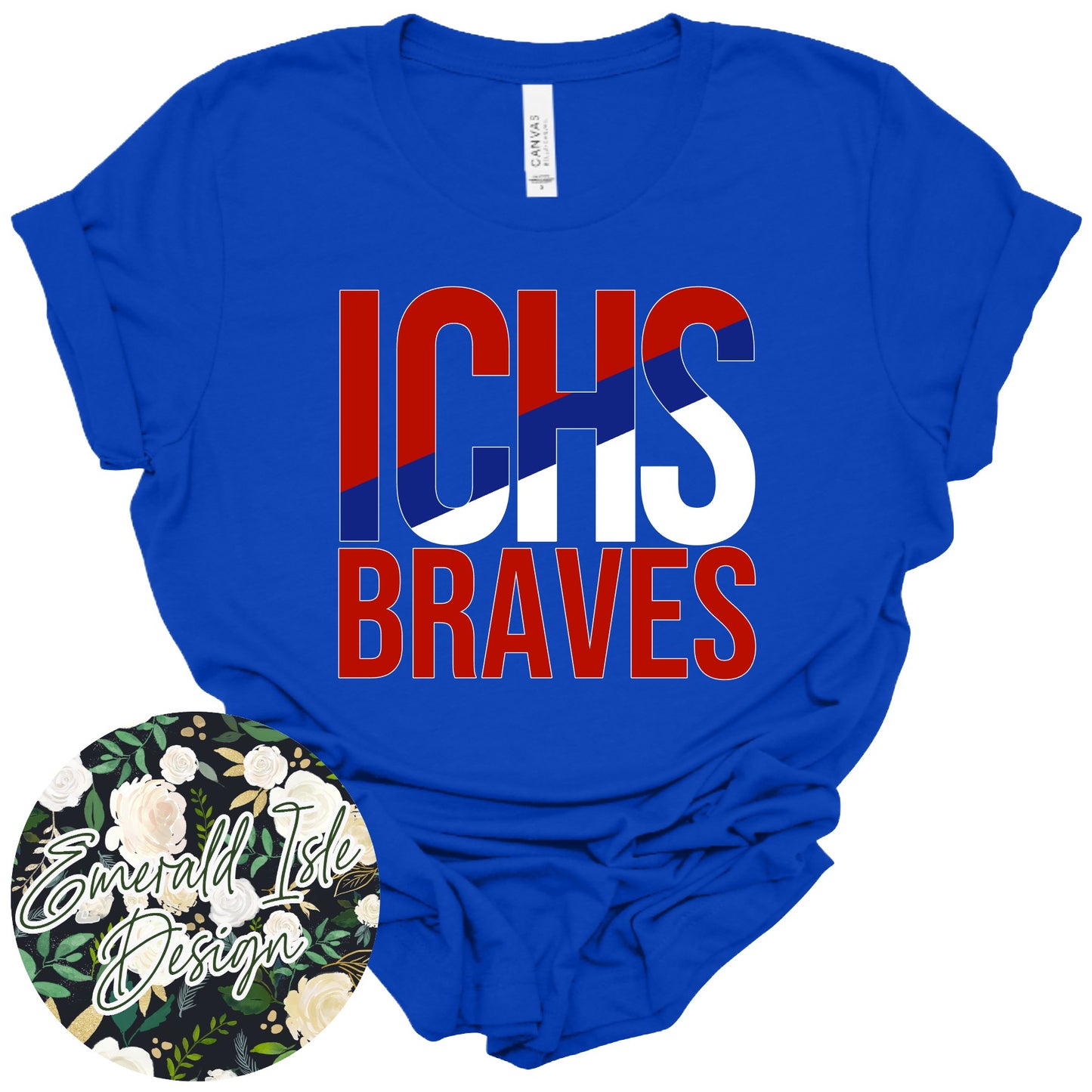 ICHS Braves Slant Design