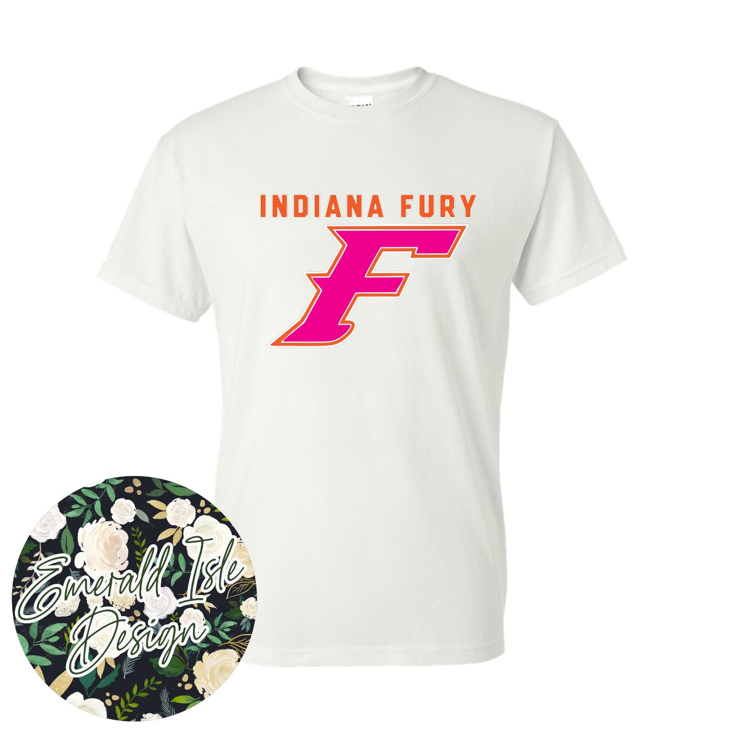 Indiana Fury Big F Design on Gildan Unisex Apparel